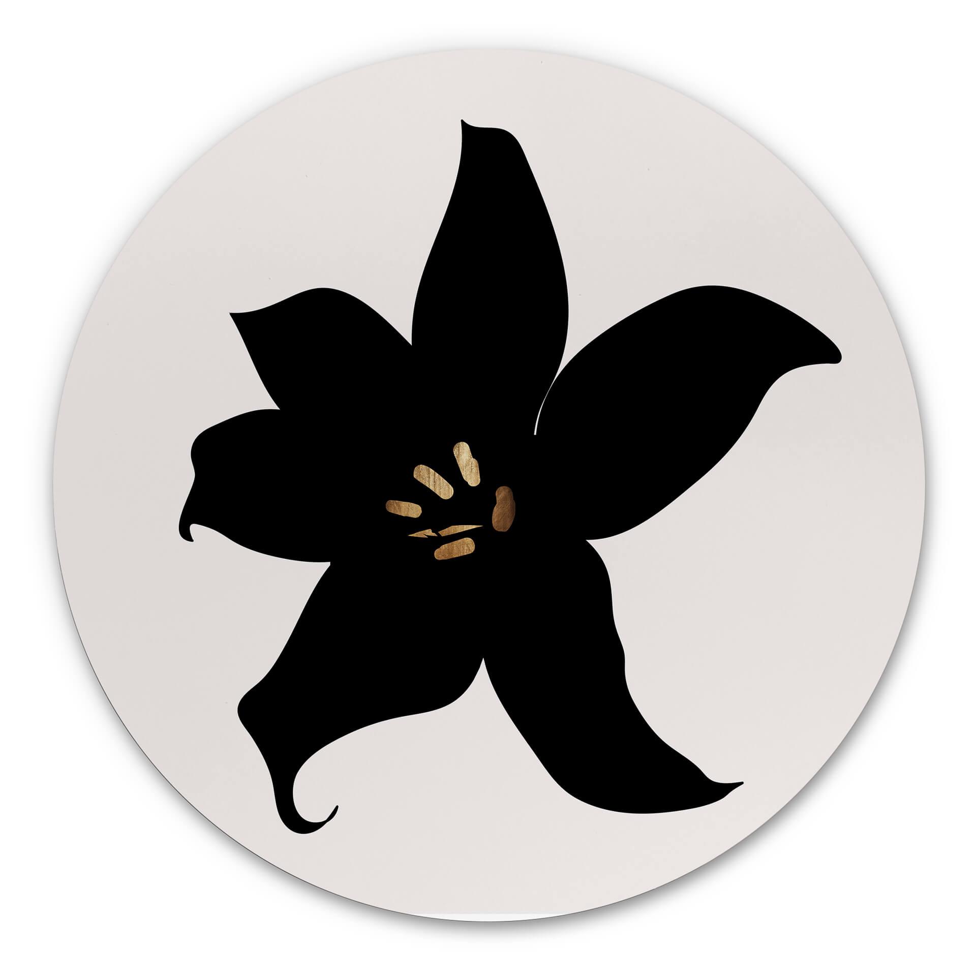 Wandcirkel Kubistika - Dark Orchid