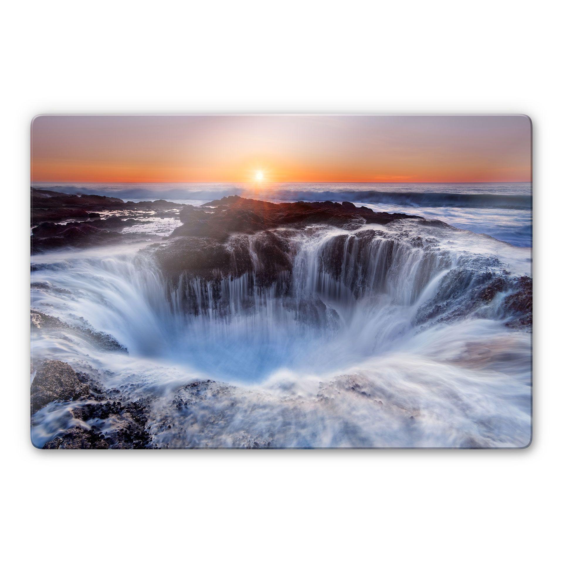 Glasschilderij Morgan - Oregon Thor's Well