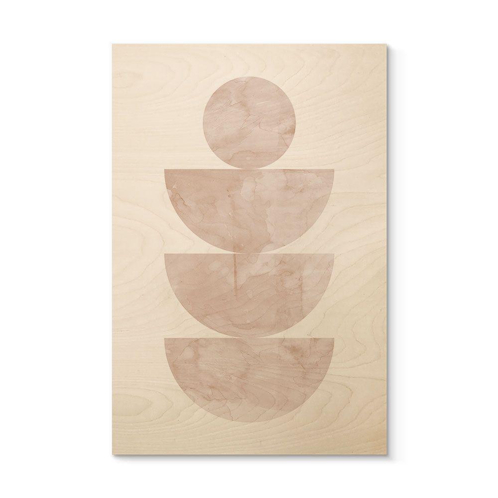 Cuadro de madera Equilibrio geométrico - Composición abstracta - Costa