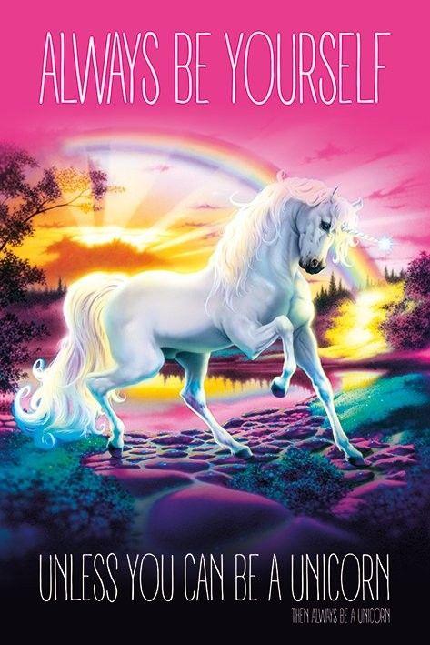 Poster, film poster Unicorn - Always Be Yourself 61x91,5 cm
