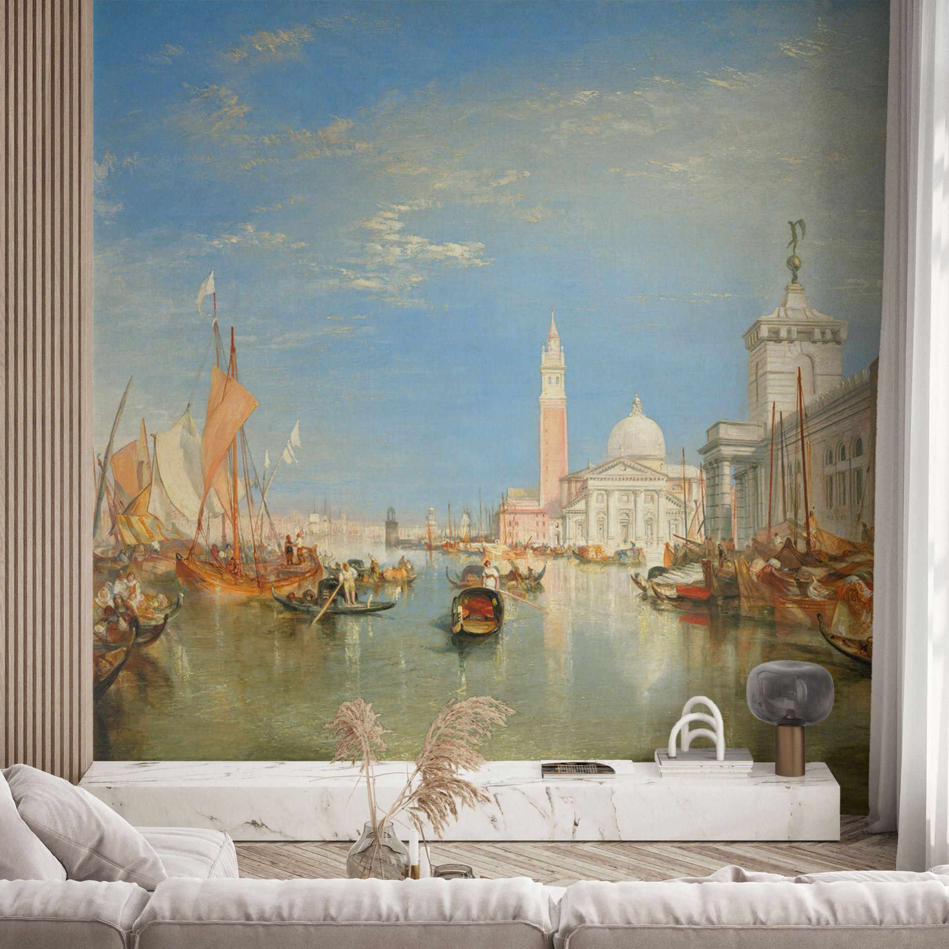 Fotomural Turner - Venecia, Dogana y S. Giorgio Maggiore