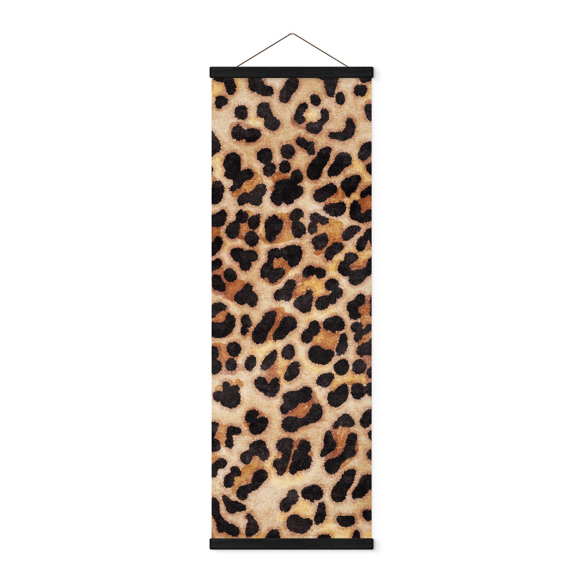 Tekstil plakat Vild leopard - Dyreprint - Tunaboylu - Panorama
