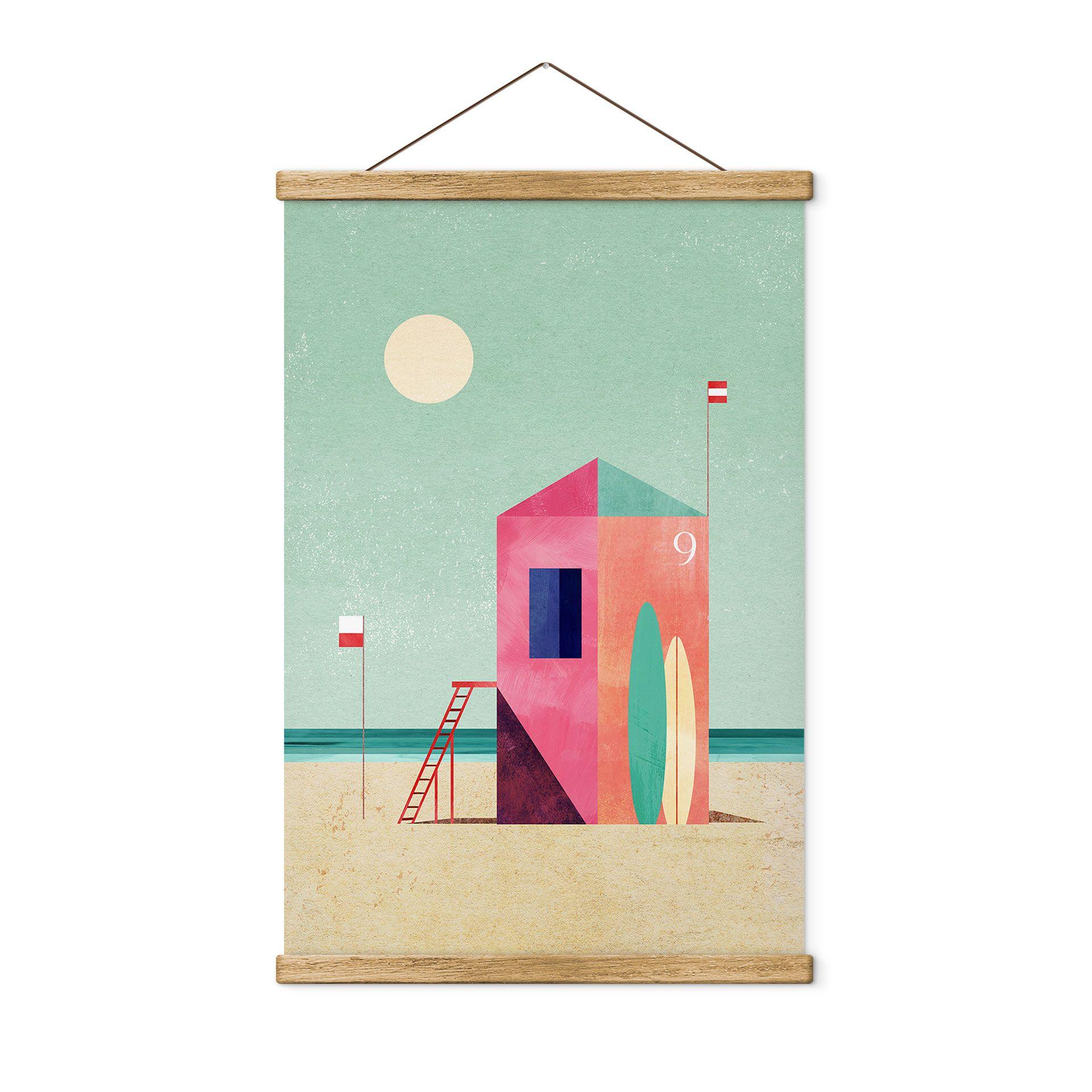 Póster de tela casa en la playa - Rivers