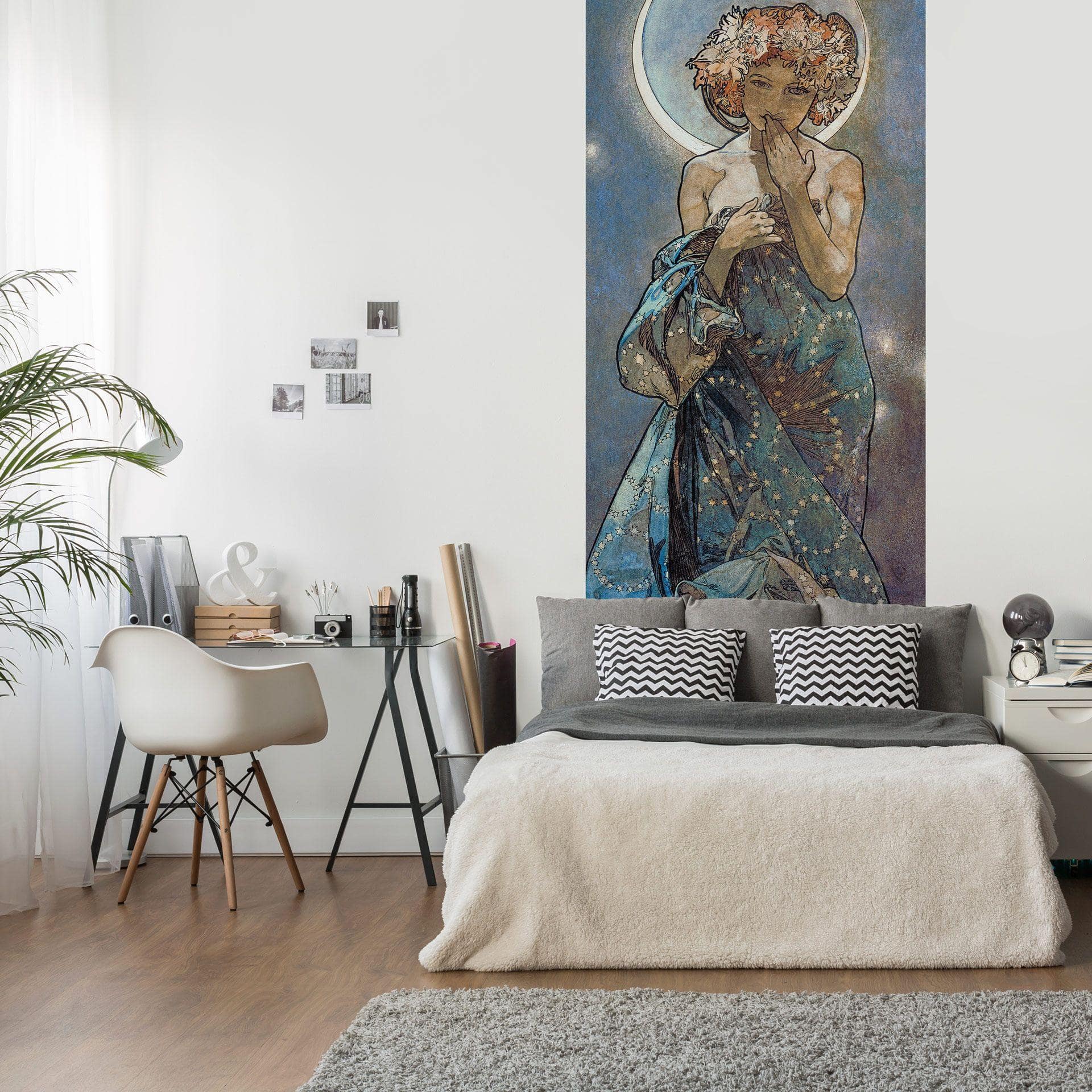 Fototapet - Mucha - Månen