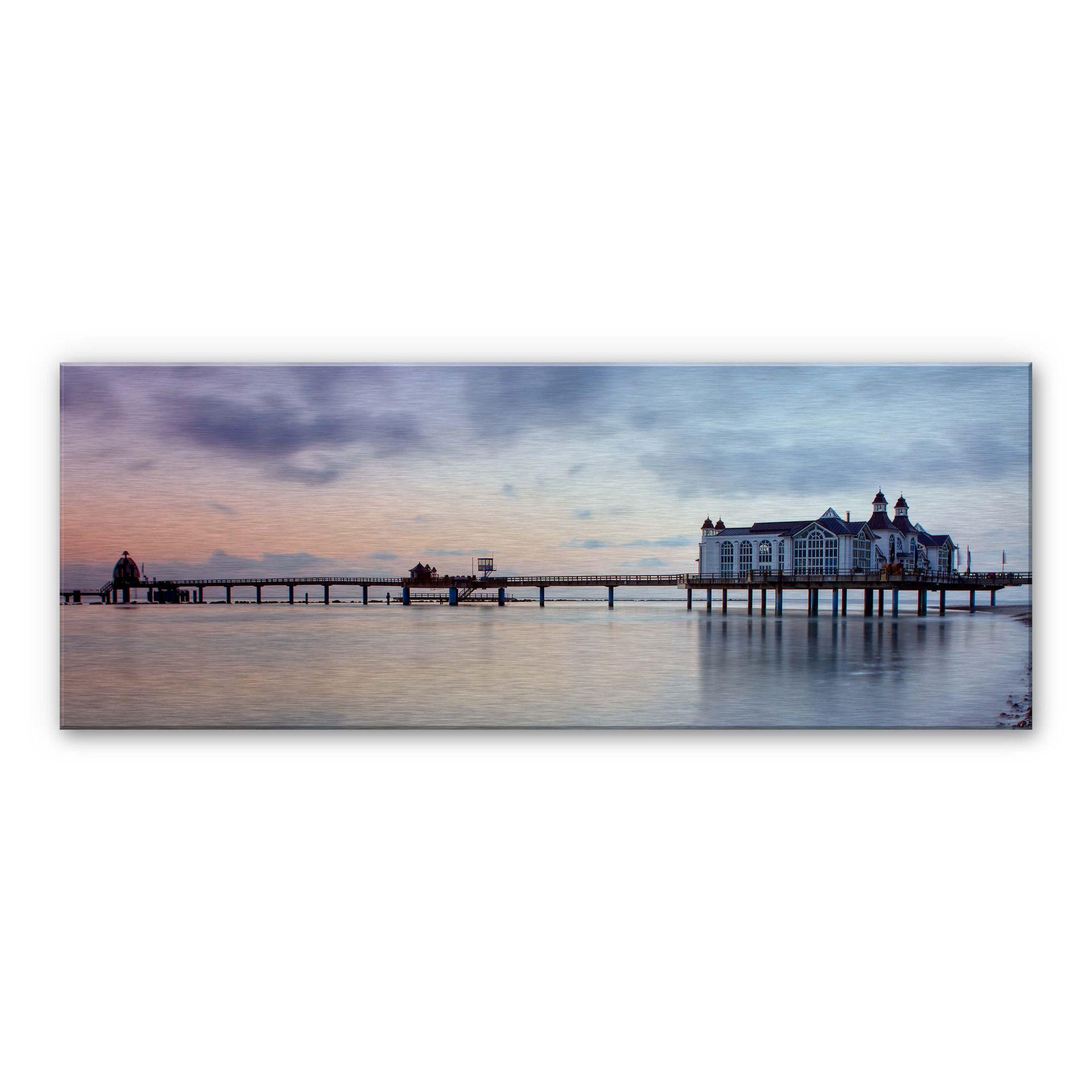 Tableau en alu-Dibond Ponton à Sellin - Panorama