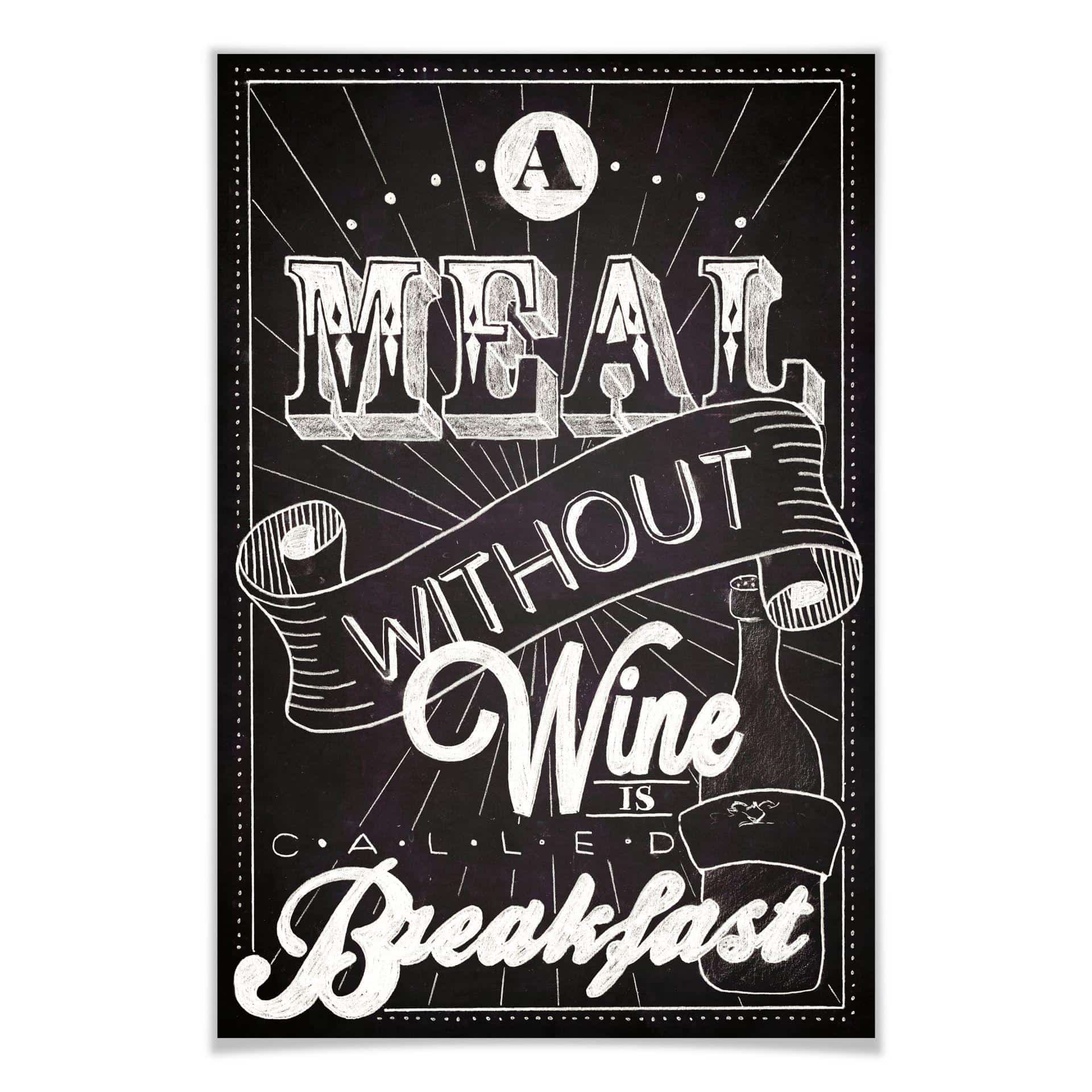 Poster - A meal wwithout Wine