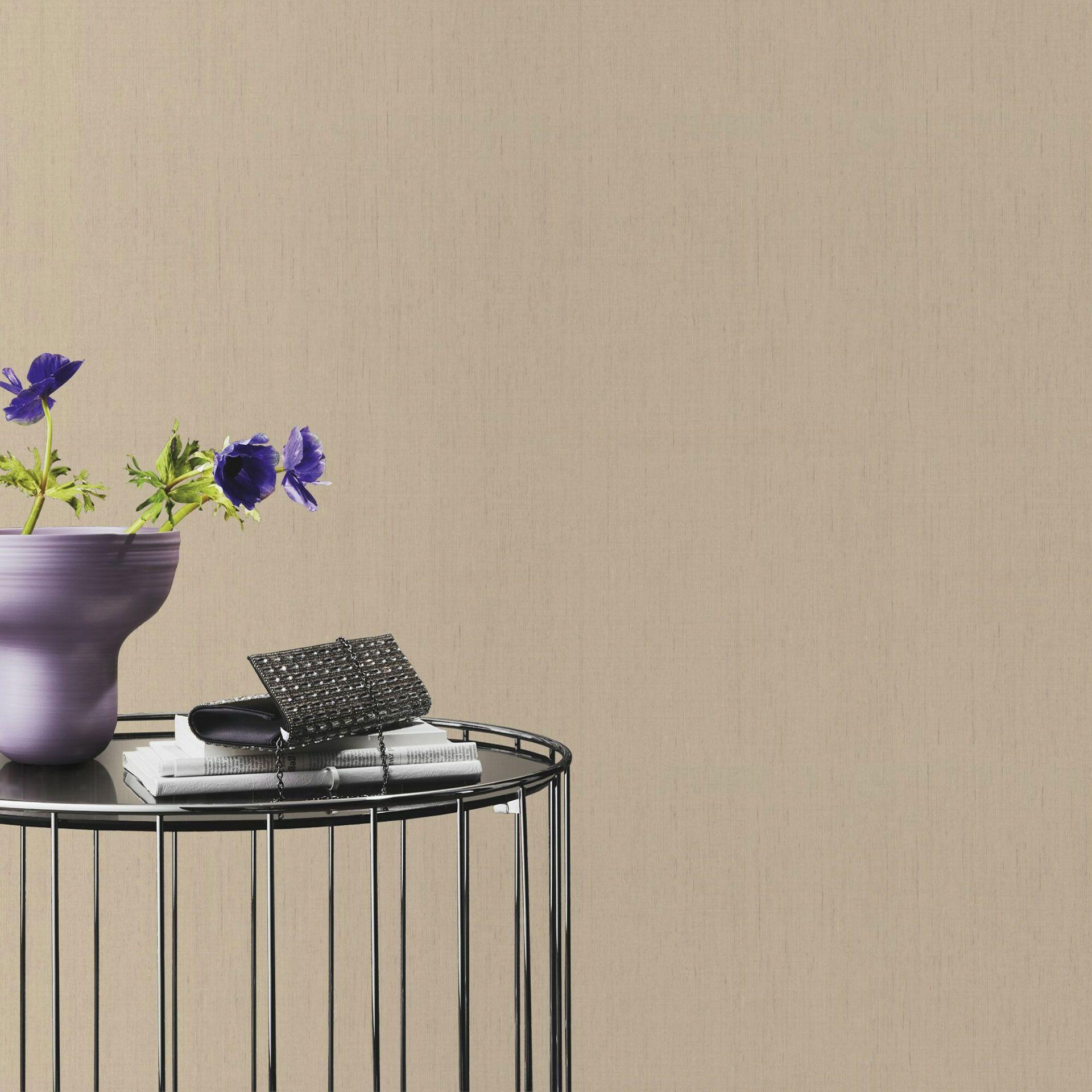 Rasch non-woven tapet, enhedstapet Indian Style mørk beige
