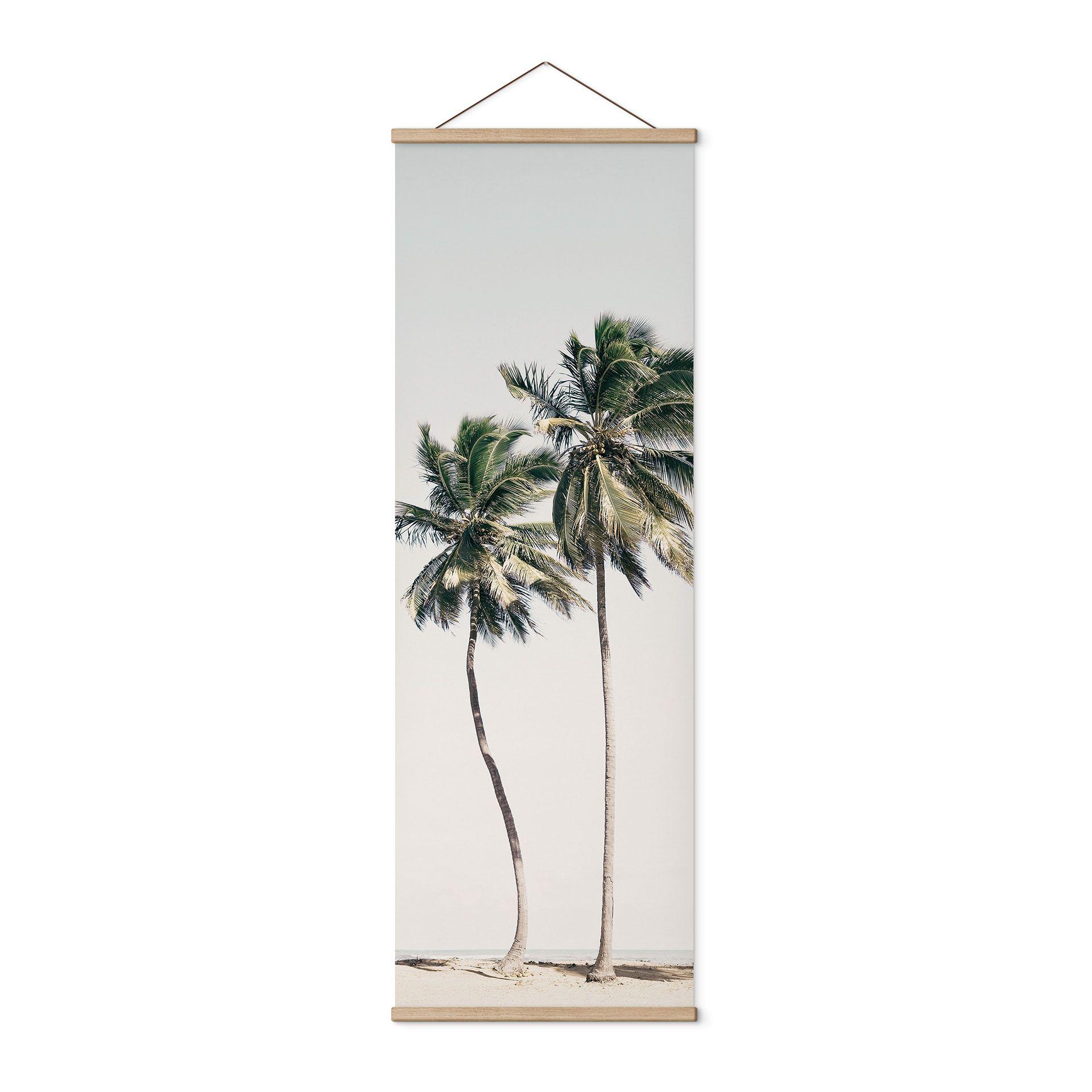 Póster de tela Palmeras tropicales en la playa - Sisi & Seb - Panorama