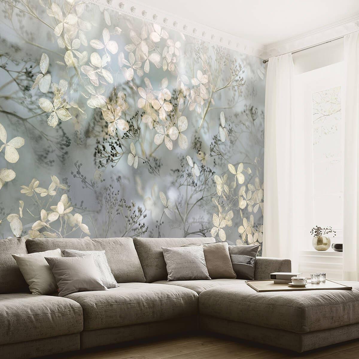 Guido Maria Kretschmer Fotobehang Art Edition Beige Flowers