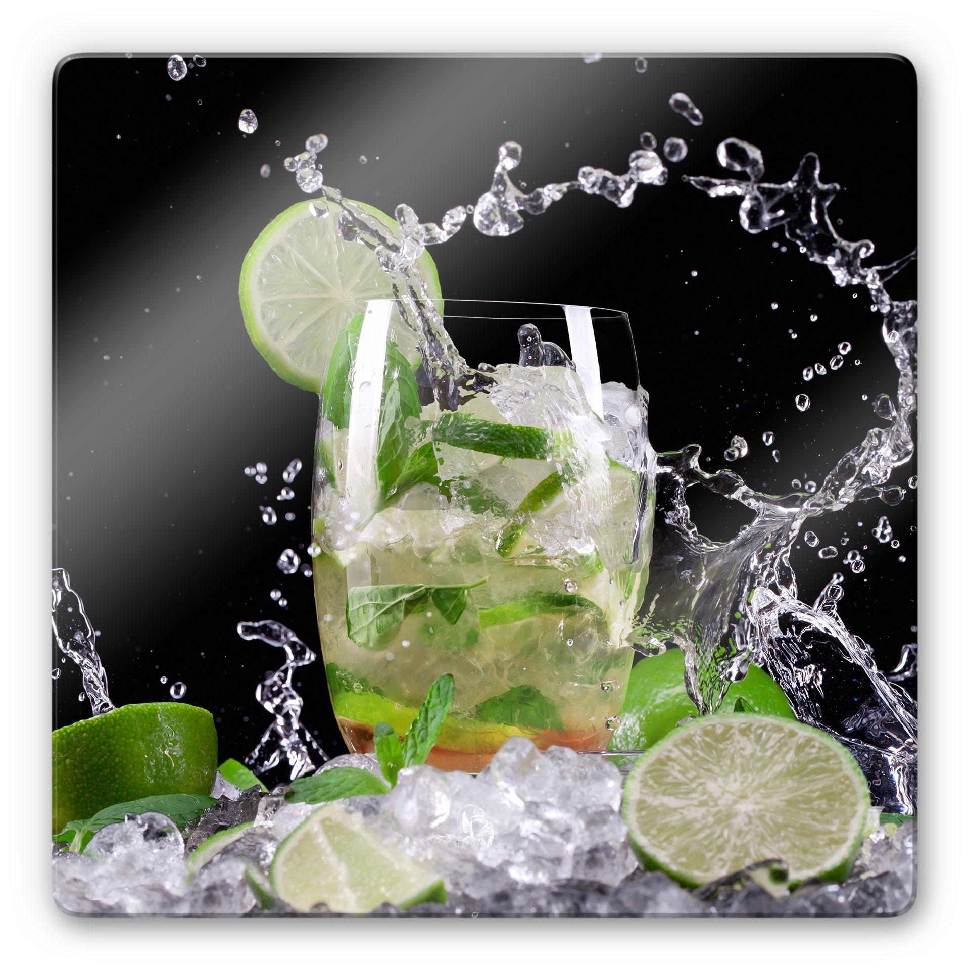 Glasbillede - Sprøjtende Mojito - Kvadratisk