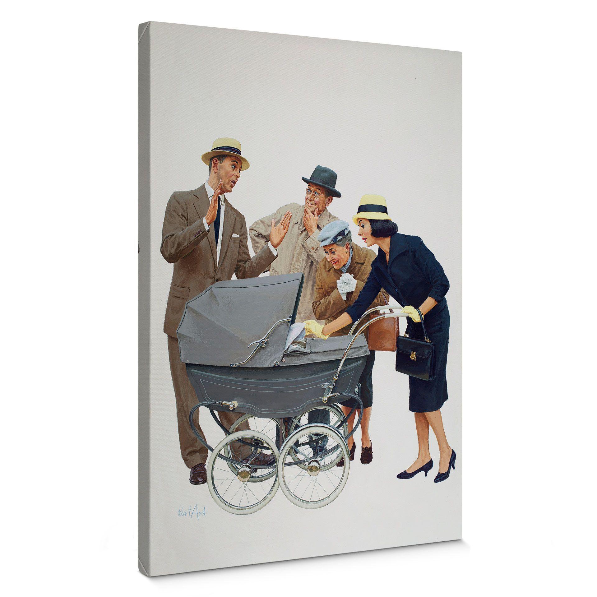 Leinwandbild Kurt Ard - Die Kleine so groß (1961) - 70x100 cm