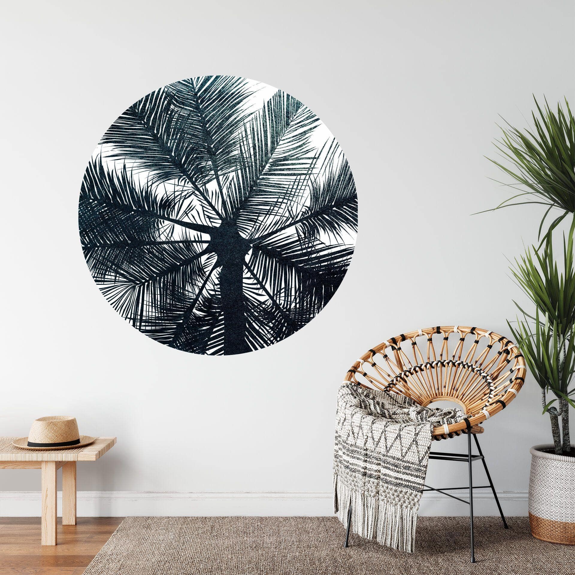 Sticker mural Kubistika - California Dreaming - Rond