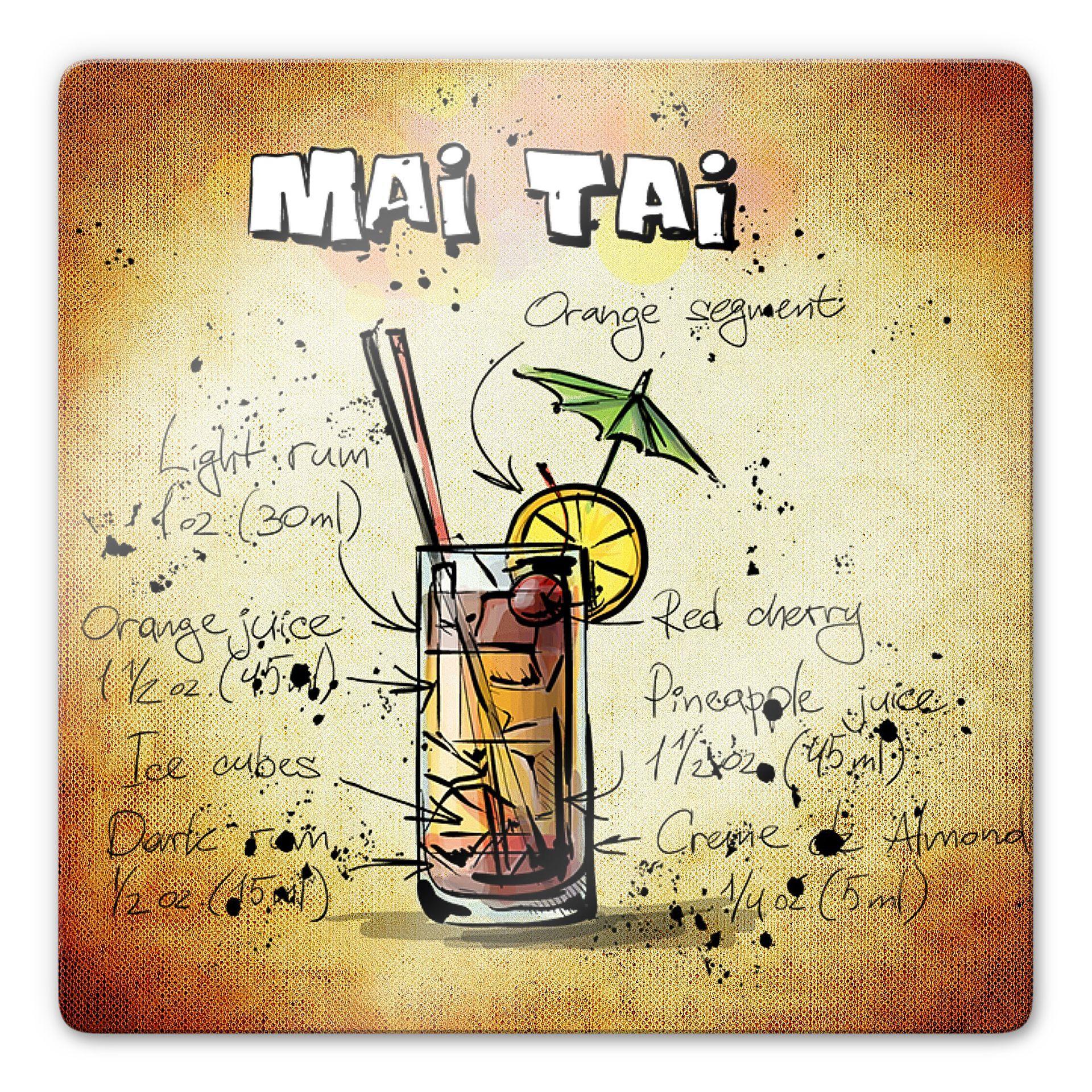 Tableau en verre - Mai Tai - Recette