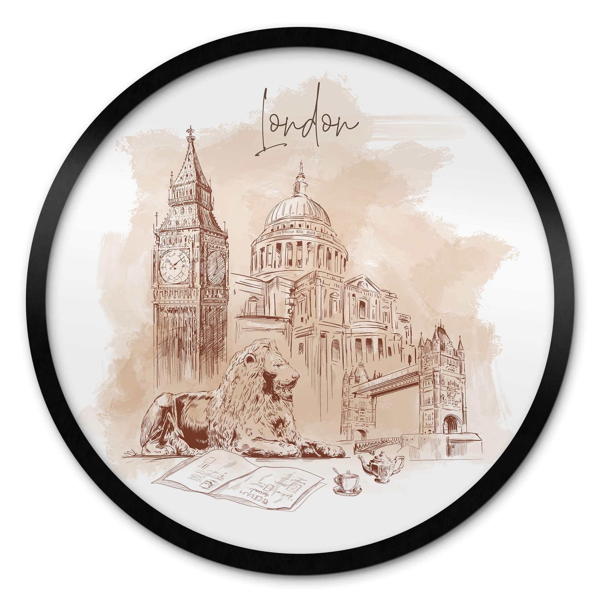 Poster Love your City - London - Rund