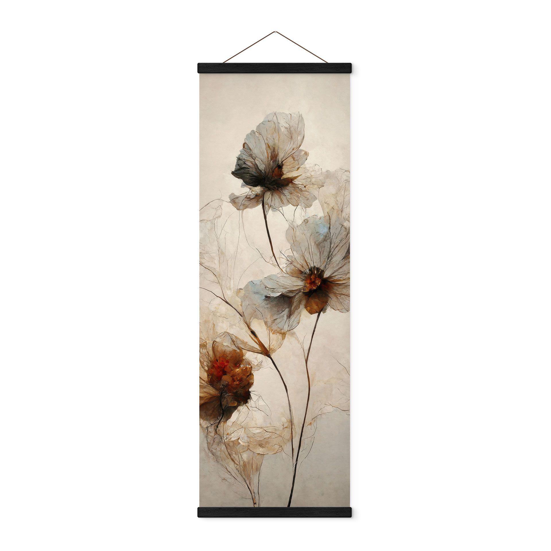 Póster de tela Flores secas - Elegancia de lo pasajero - Treechild - Panorama