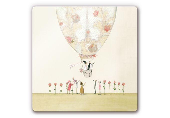 Glasschilderij Leffler - Wedding Balloon
