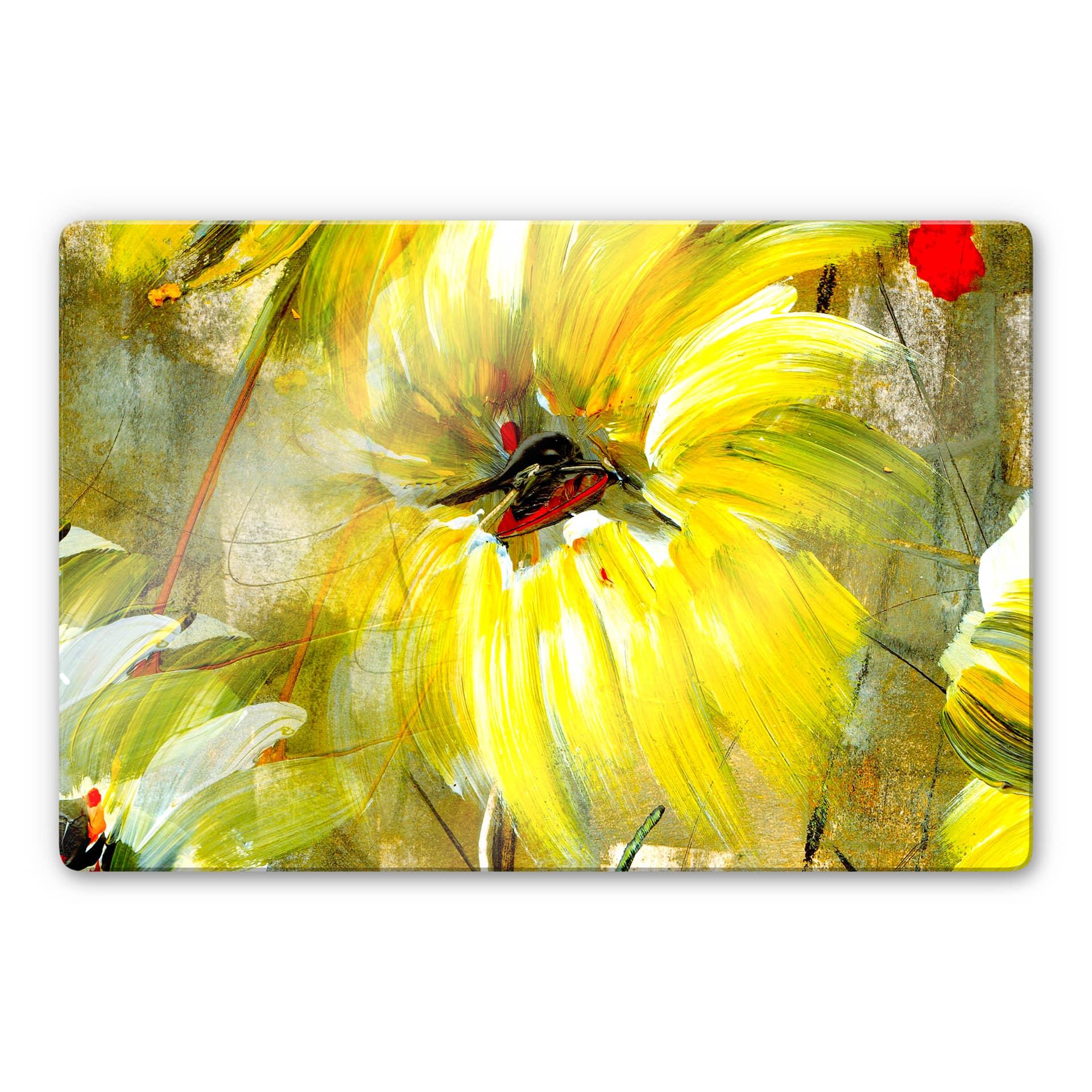 Stampa su vetro Niksic - Lo spazio pieno di sole e gioia