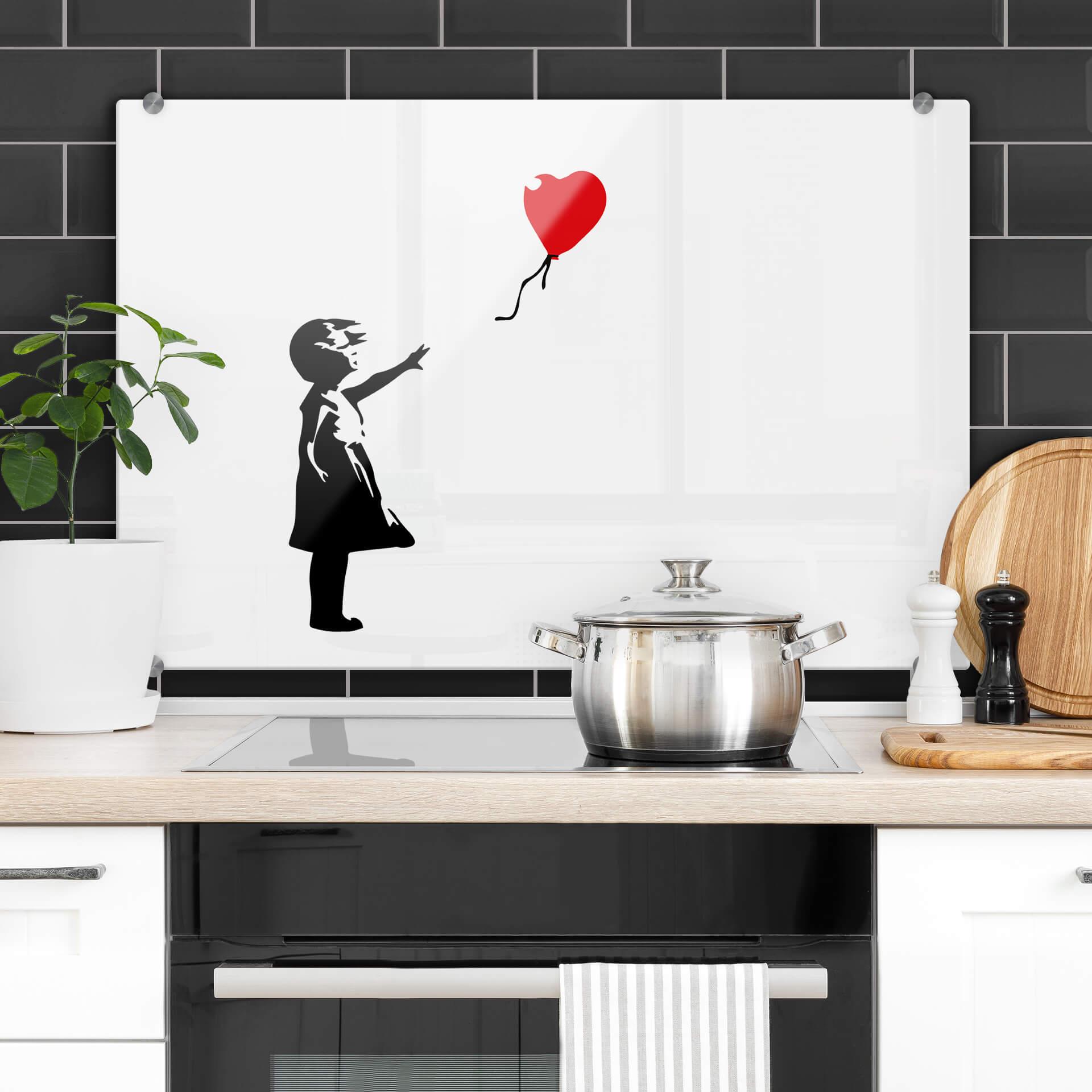 Stænkplade - Banksy - Girl with the red balloon
