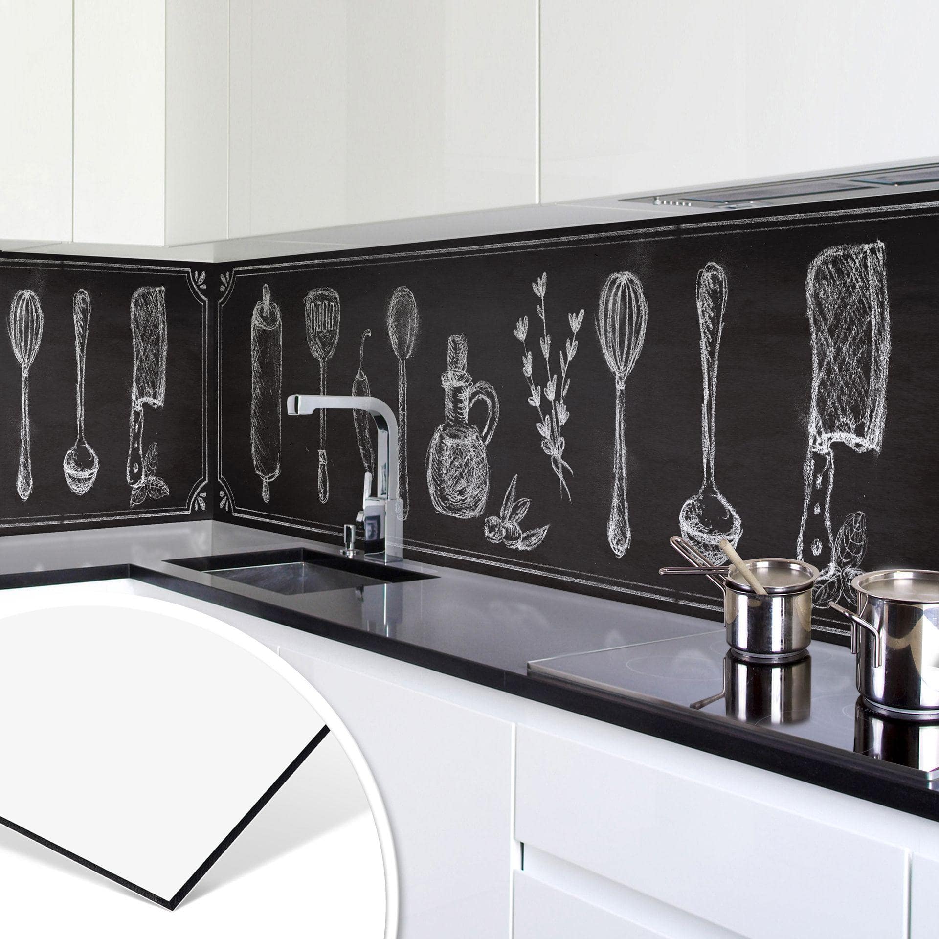 Revêtement pour cuisine - Alu-Dibond -Rustic Kitchen