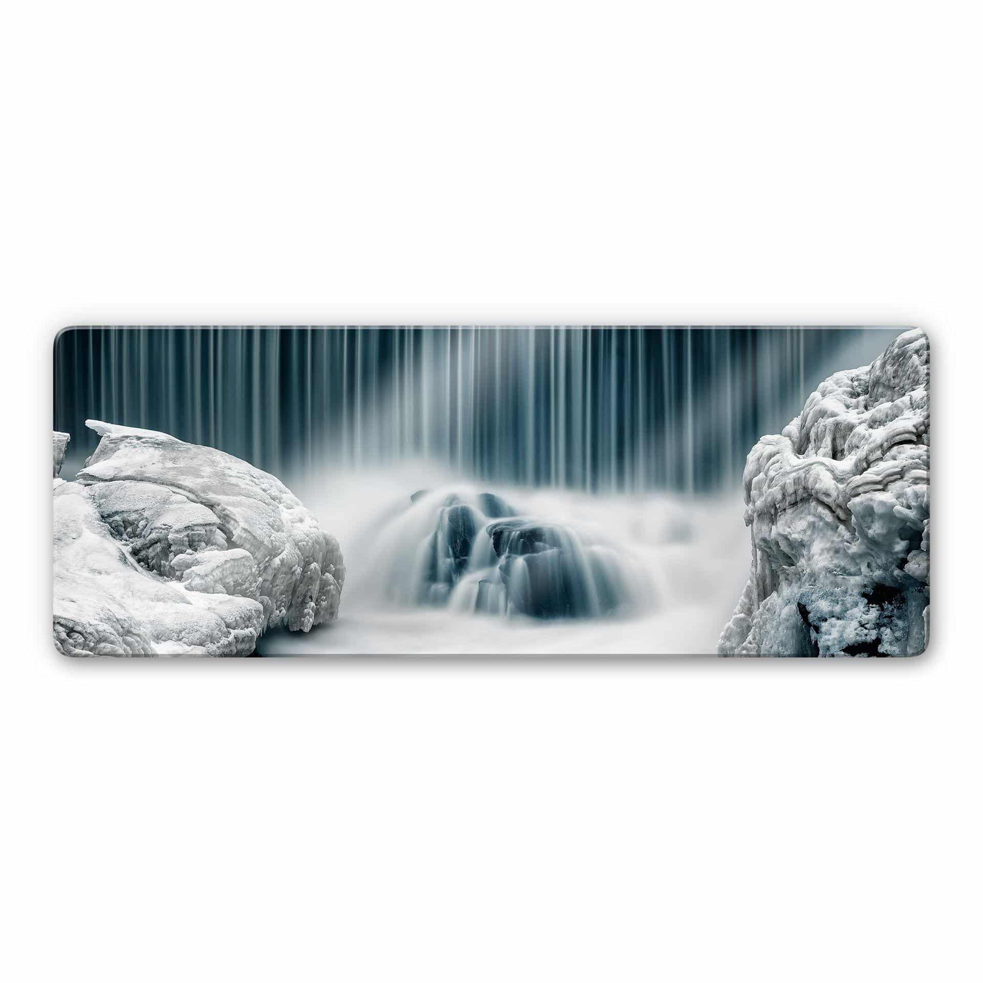 Tableau sur verre Savolainen - Période glaciaire - Panorama