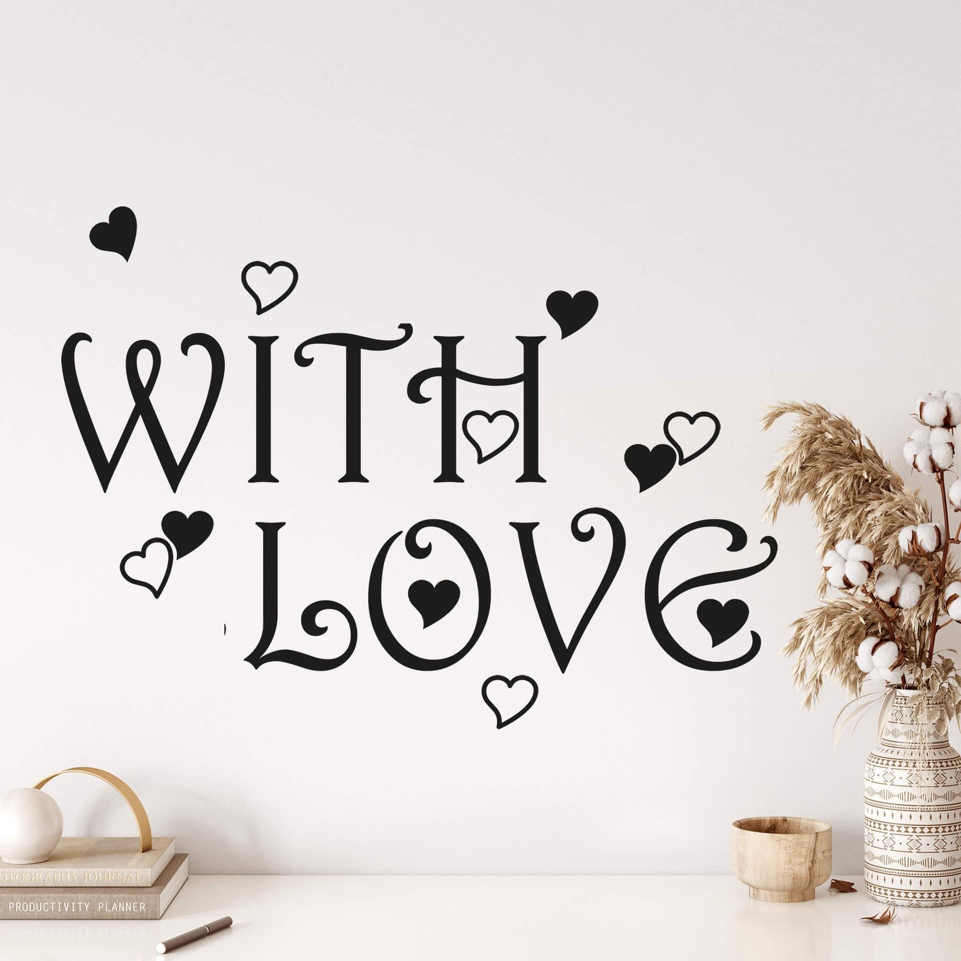 With Love wallsticker