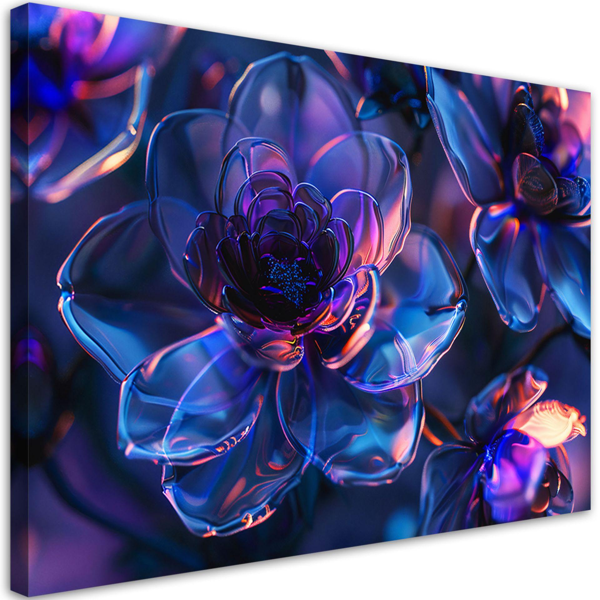 Canvasbillede, Granatæbleblomster - 3D-dybde