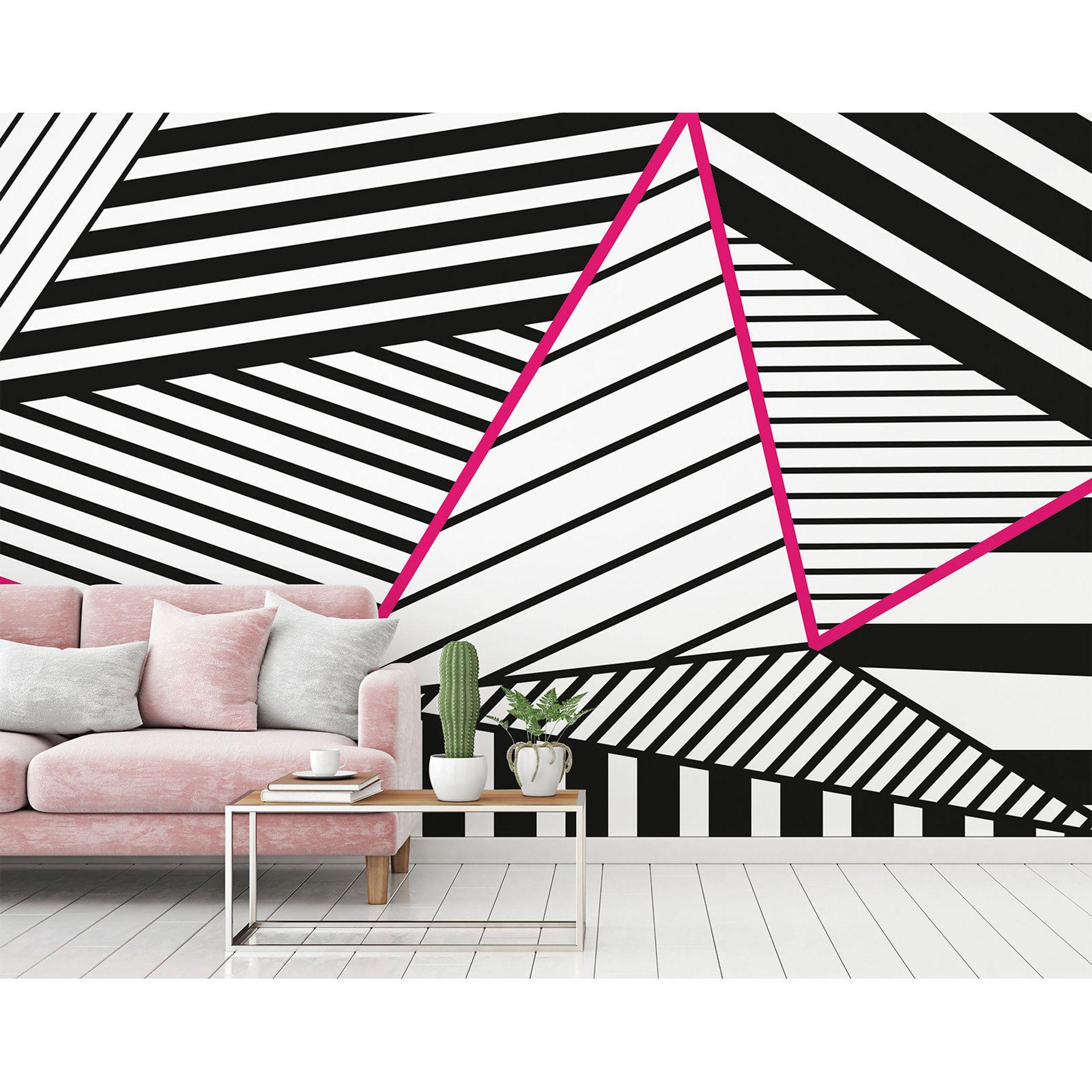 Architects Paper Papier peint photo Atelier 47 Stripes Marble rose  
