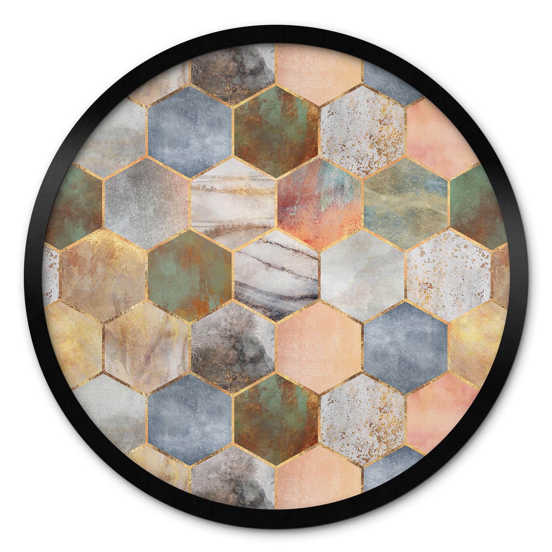 Póster Fredriksson - Mármol y nácar - Redondo