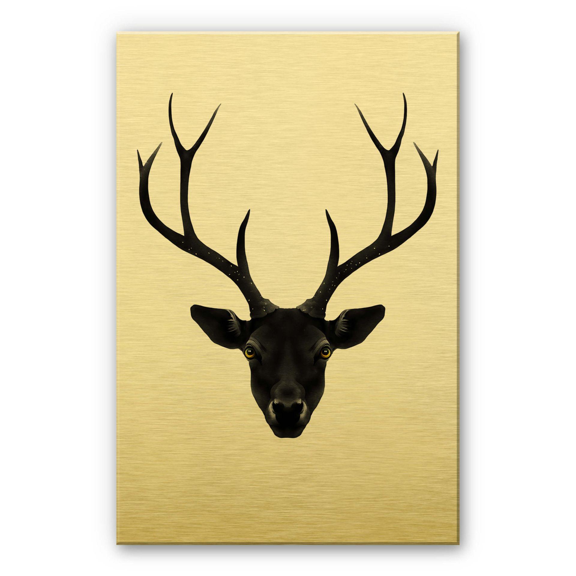 Alu-Dibond goud effect - Ireland - Black Deer 
