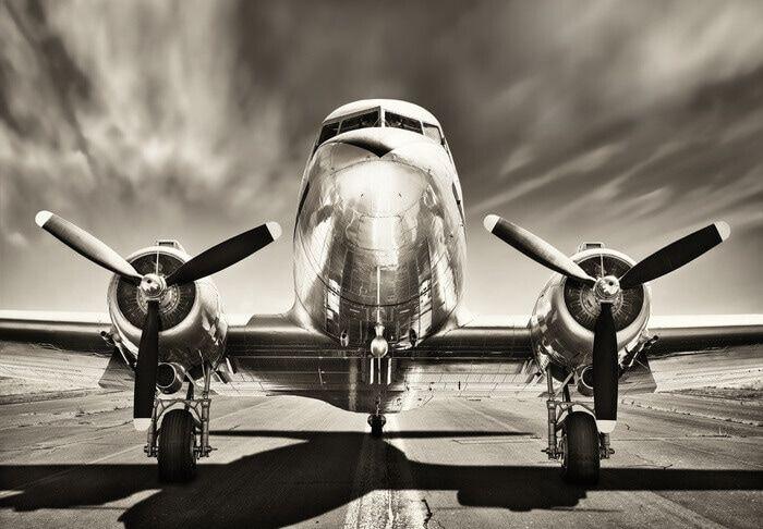 Plakat Aeroplane monochromatic, plakat (120 x 80 cm)