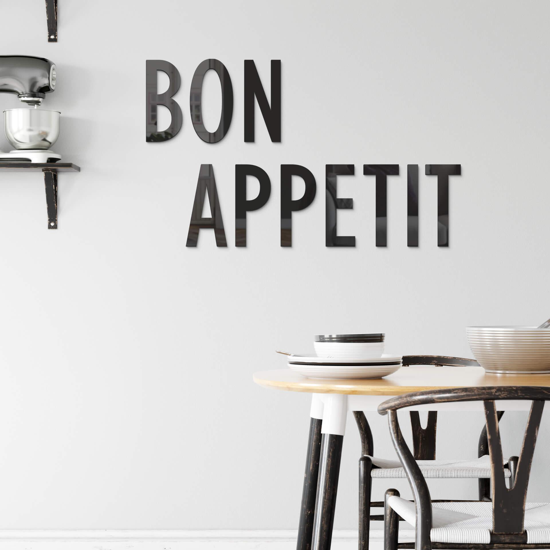 Akrylbogstaver - Bon Appetit