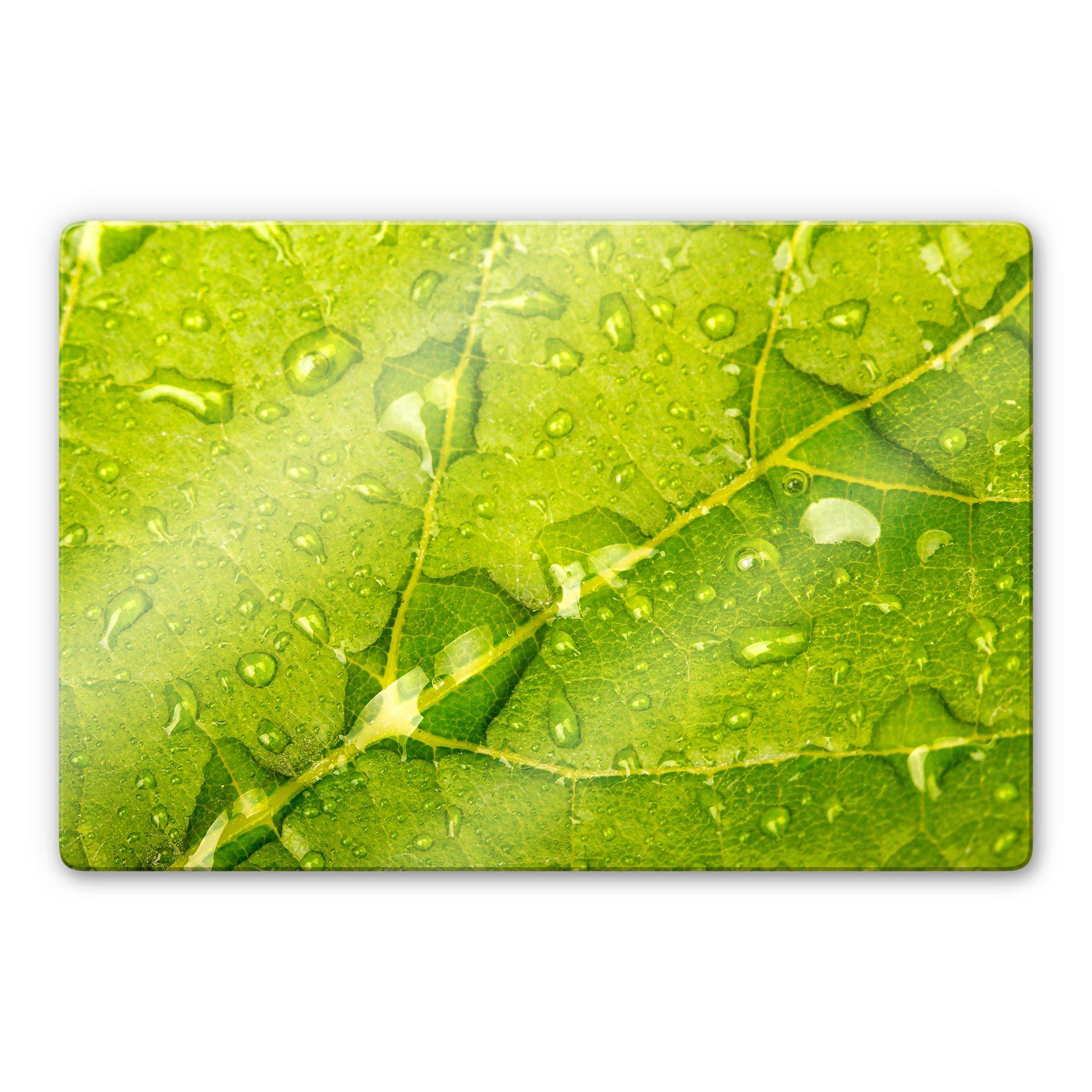 Tableau en verre - Perles d'eau