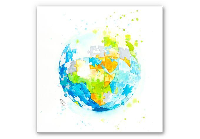 Tableau Forex - Buttafly - Puzzle du monde
