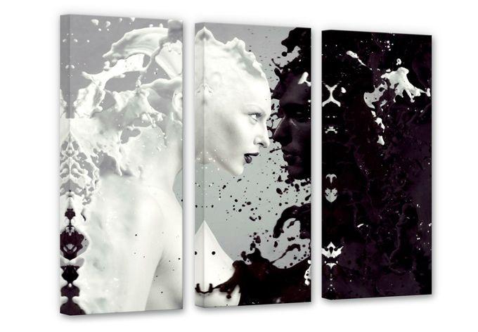 Tableau sur toile - Milk & Coffee (tryptique)