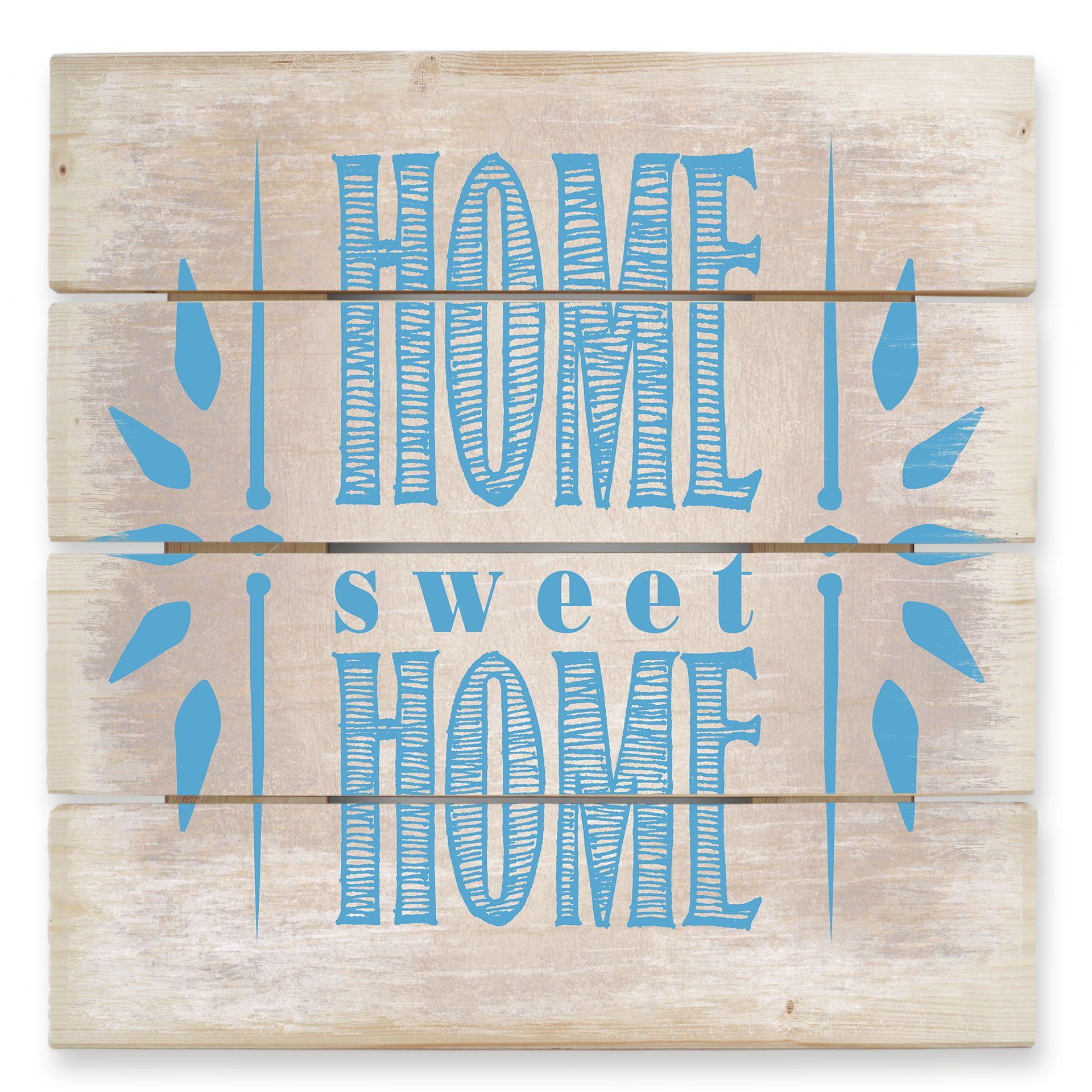 Cuadro de madera Home Sweet Home 2 - 40x41,5 cm