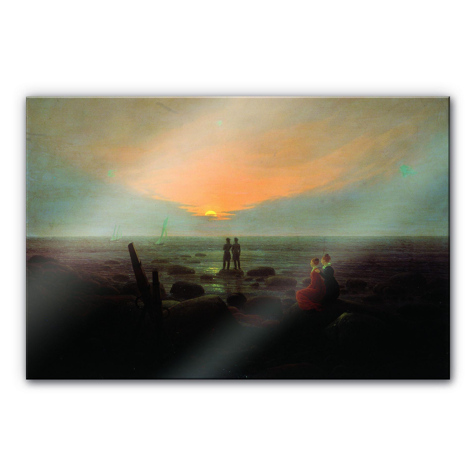 Akrylbillede Friedrich - Måneopgang over havet