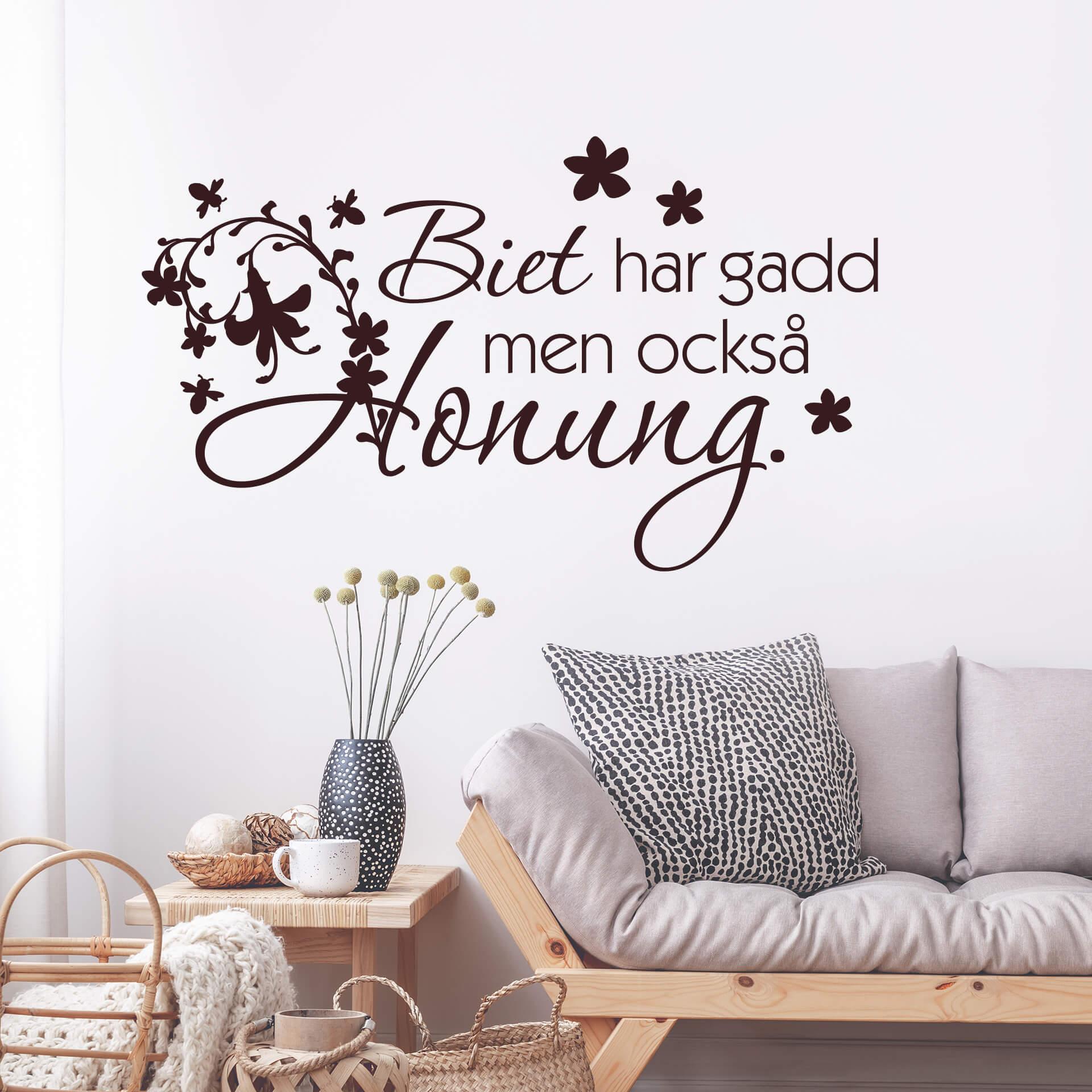 Biet har gadd men också honung
