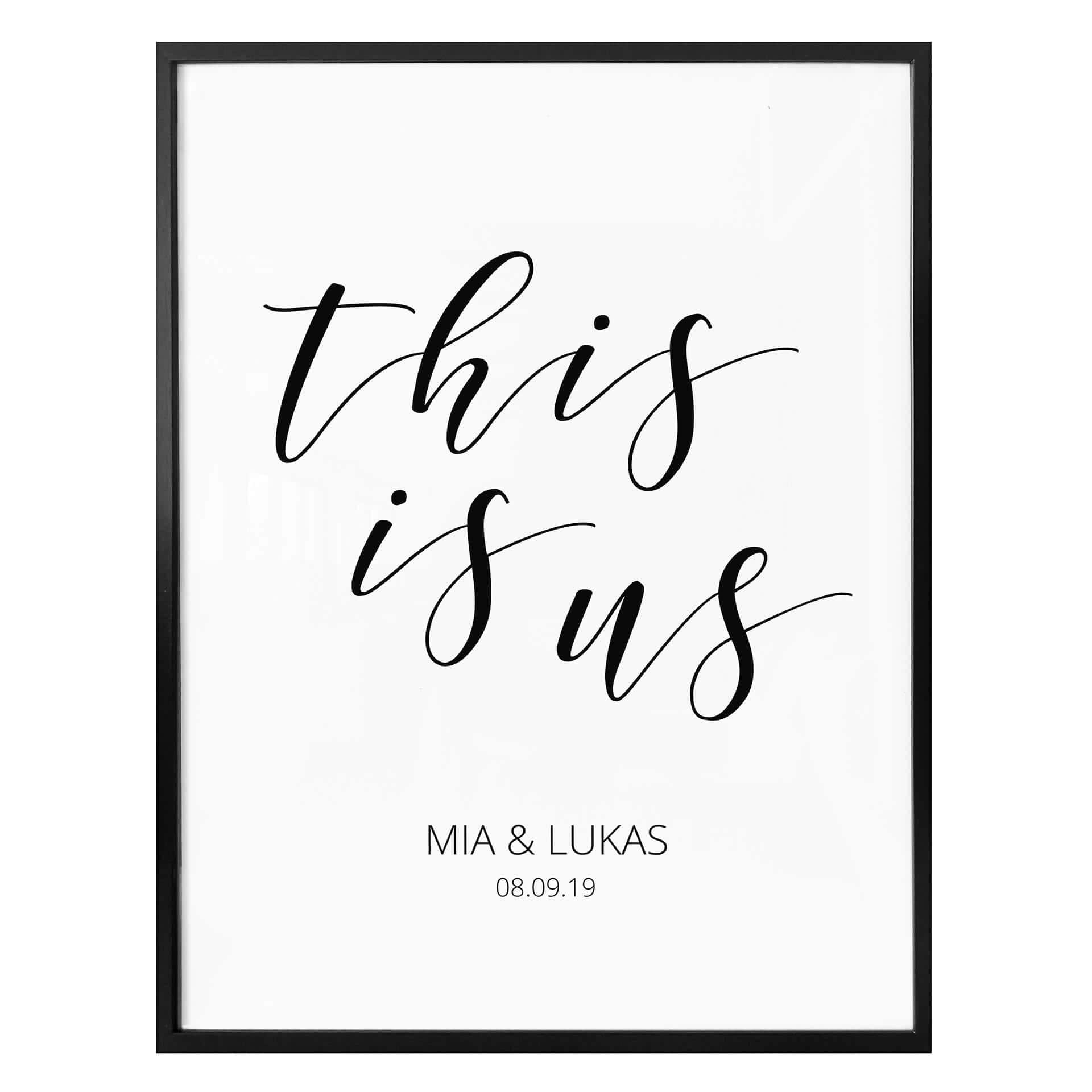 Poster à personnaliser This is us