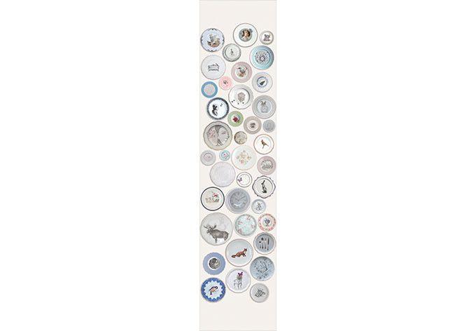 Rasch Wandbild Lazy Sunday 2016 Porzellanteller creme