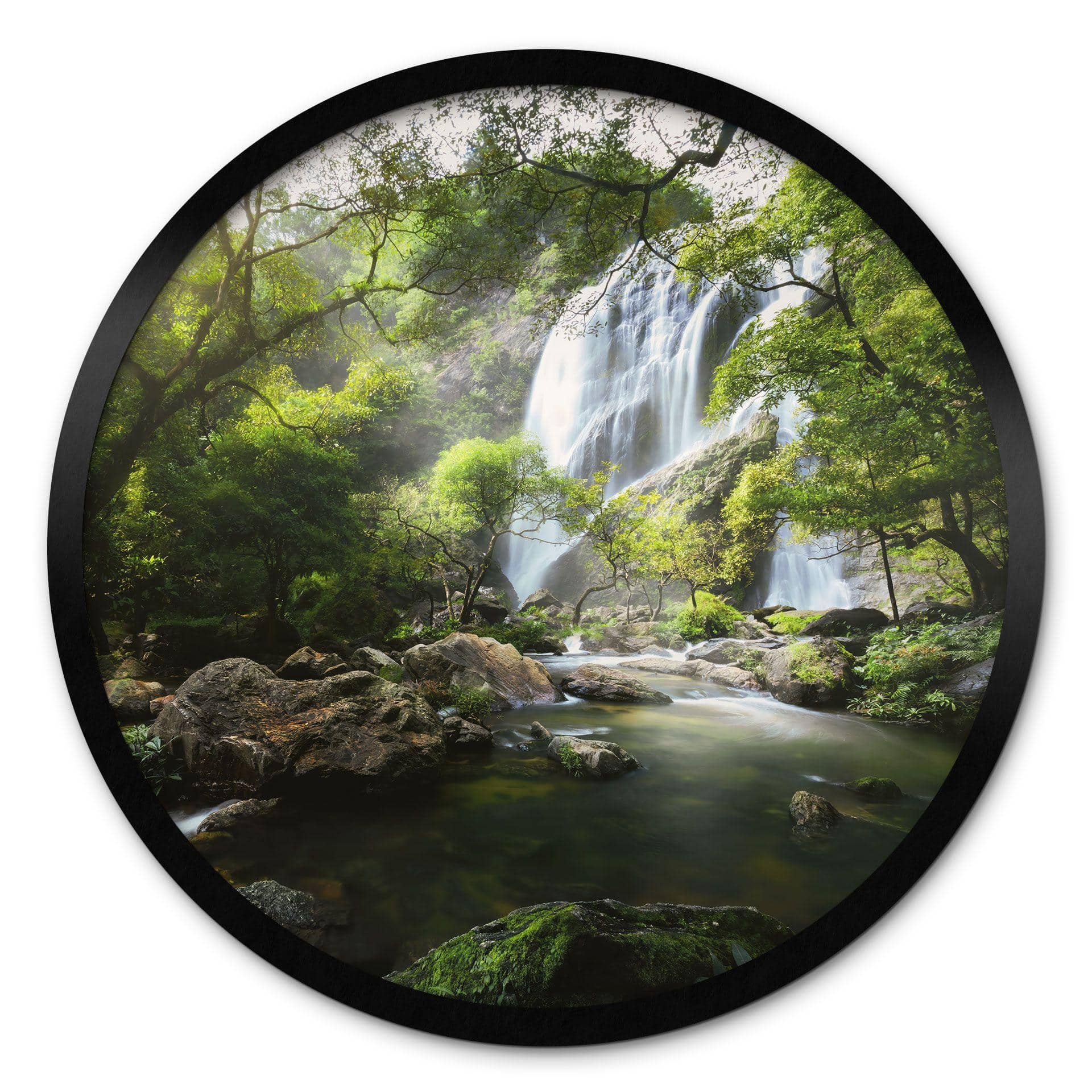Póster cascada en el bosque - Ronda de fotografía de naturaleza - Foto