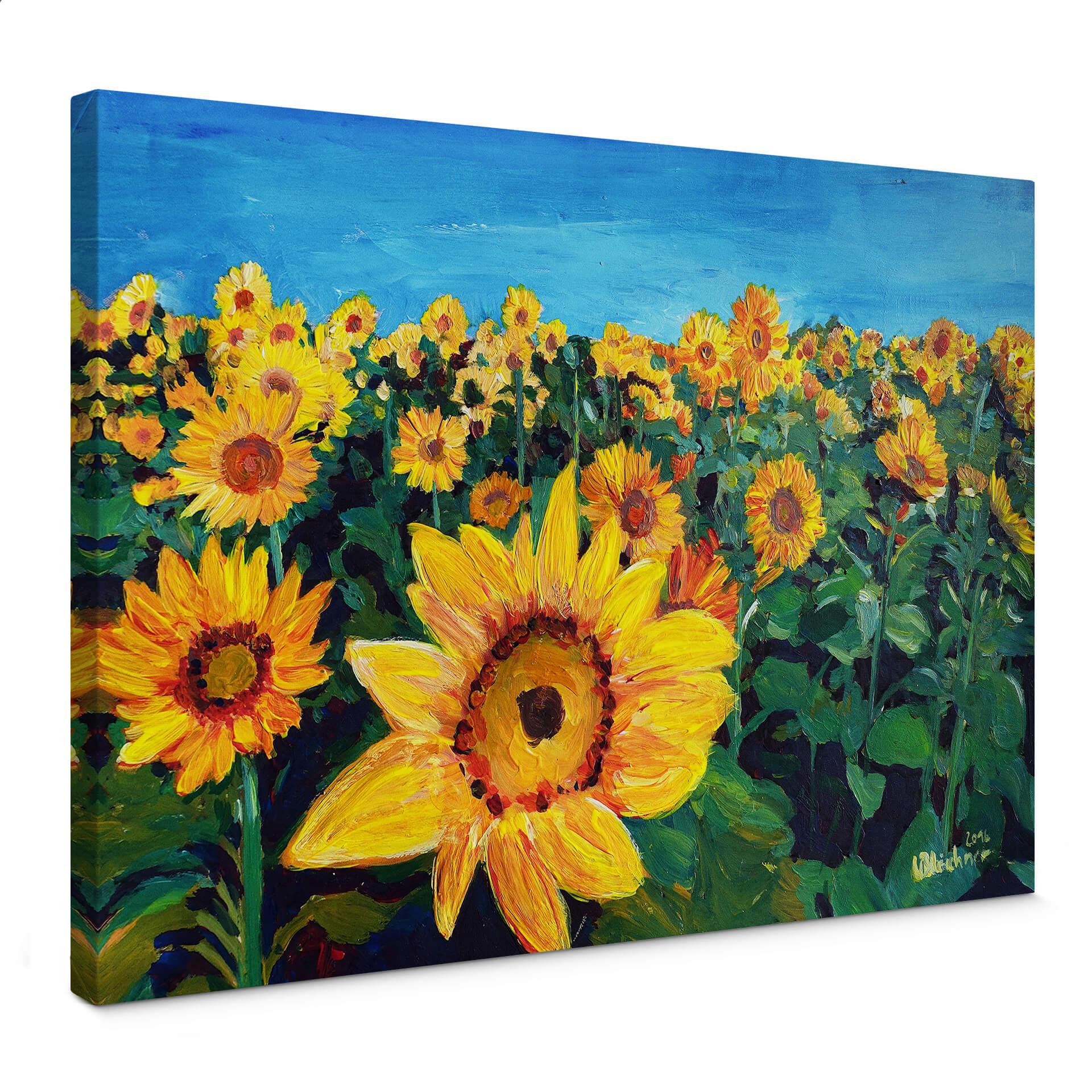 Lienzo Bleichner - Campos de girasoles