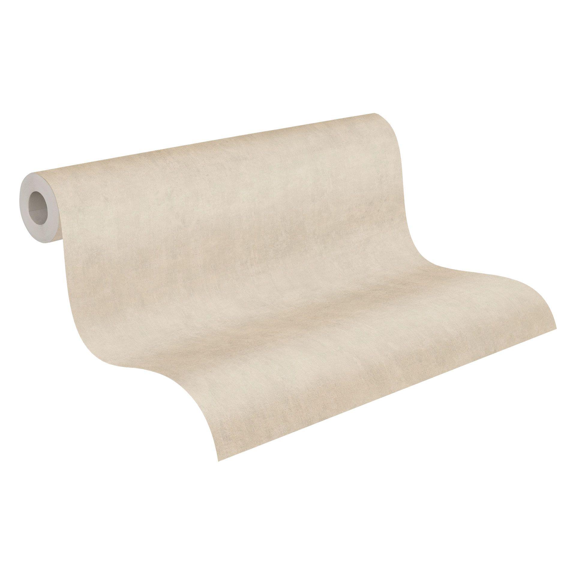A.S. Création Cuba - Papier peint intissé uni, beige