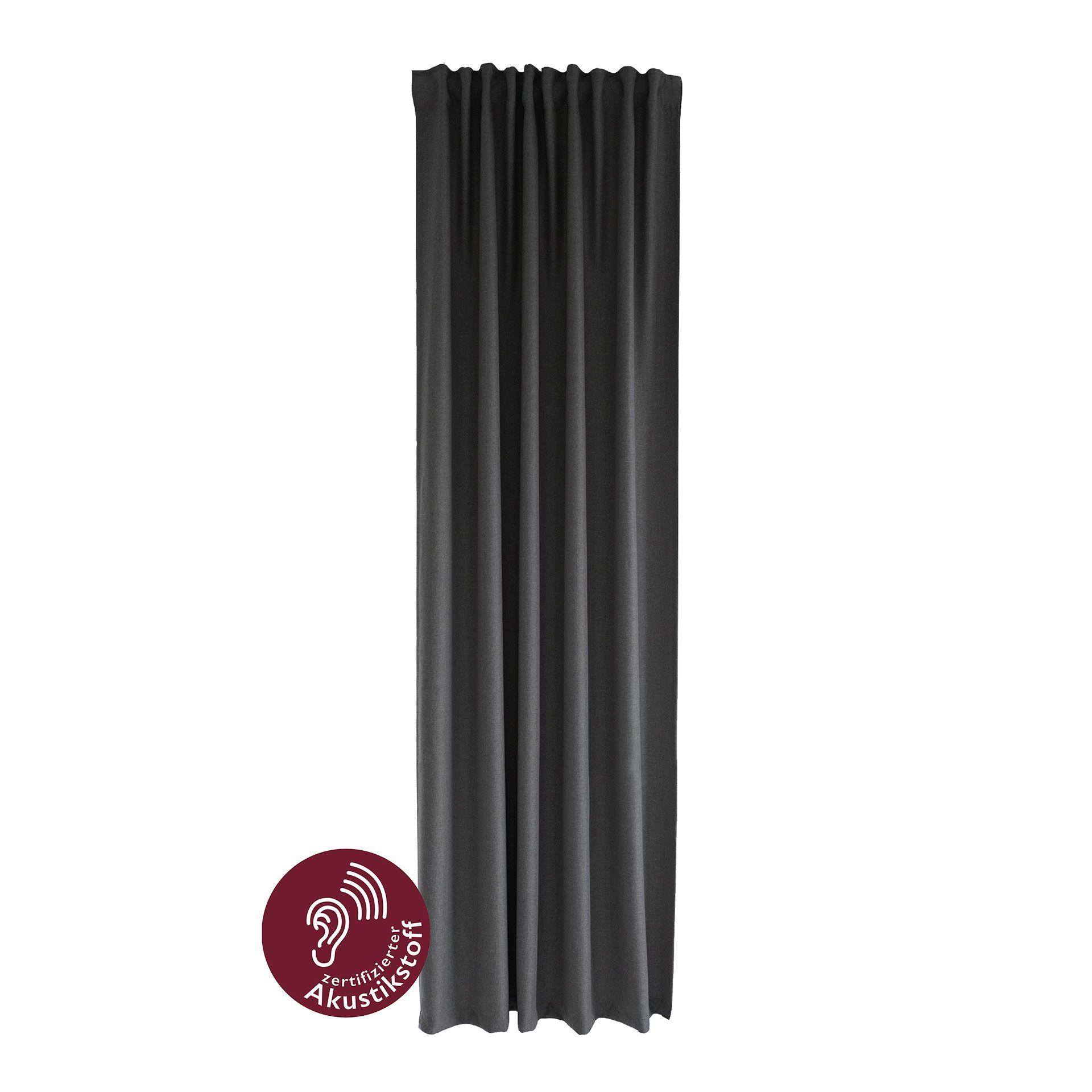 Homing Fertigschal mit verdeckten Schlaufen Allen graphit -  2,45 x 1,4 m