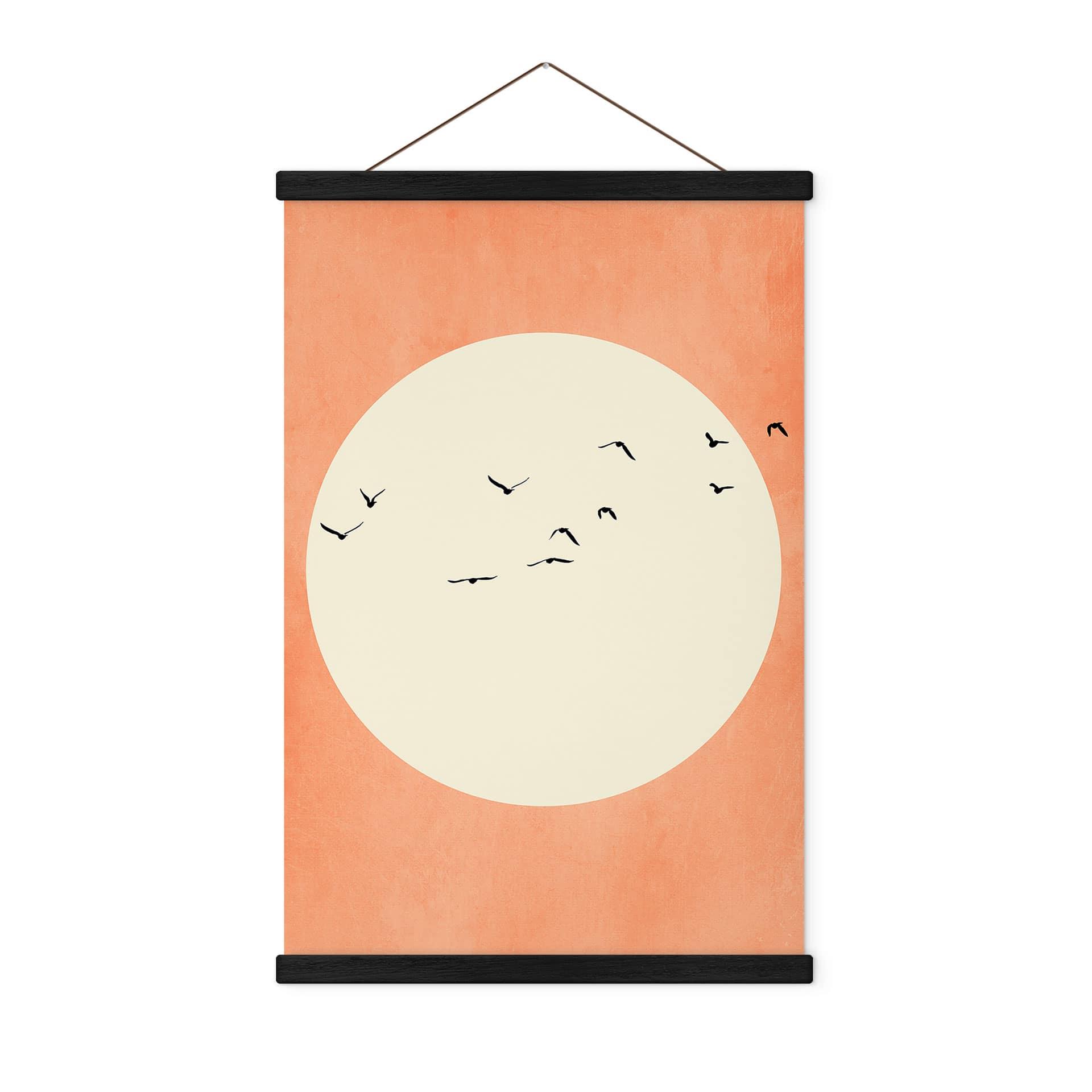 Póster de tela frente al cálido sol - Kubistika