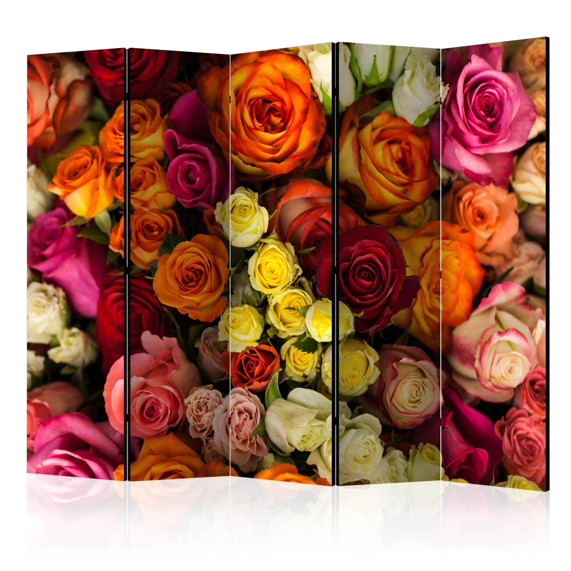 Rumdeler - Buket af roser , 5-delt - 225x172 cm