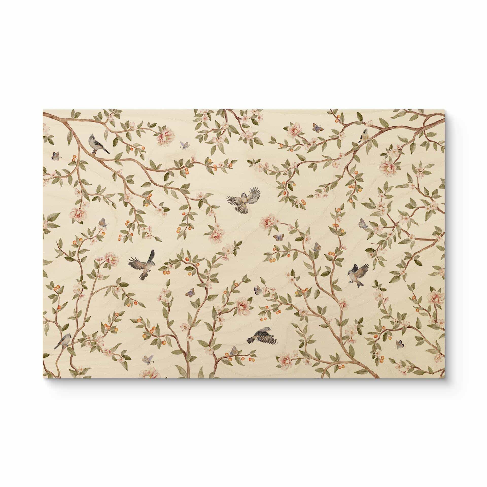 Cuadro de madera rosal con pájaros - Kikki Belle