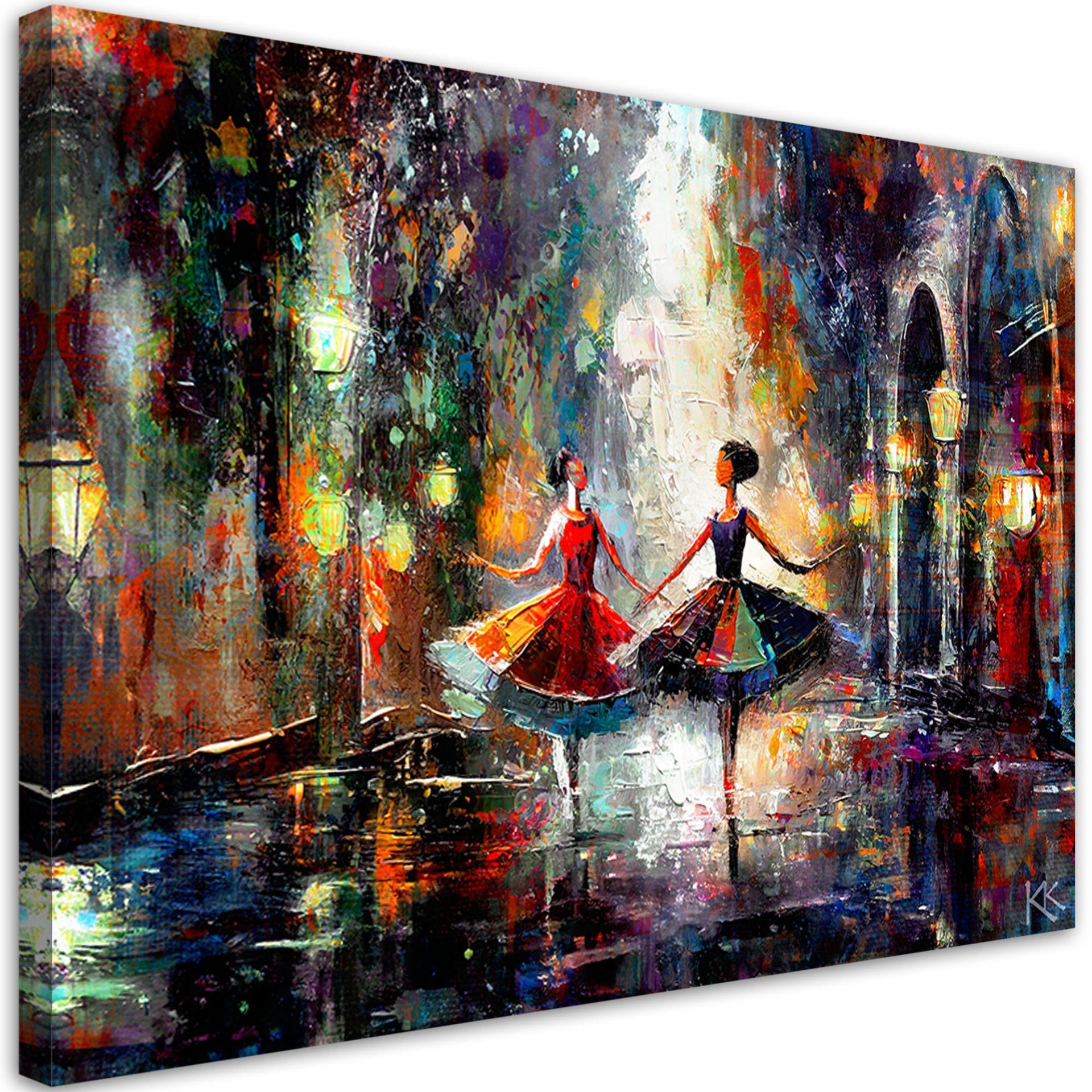 Canvasbillede, Dansende ballerinaer