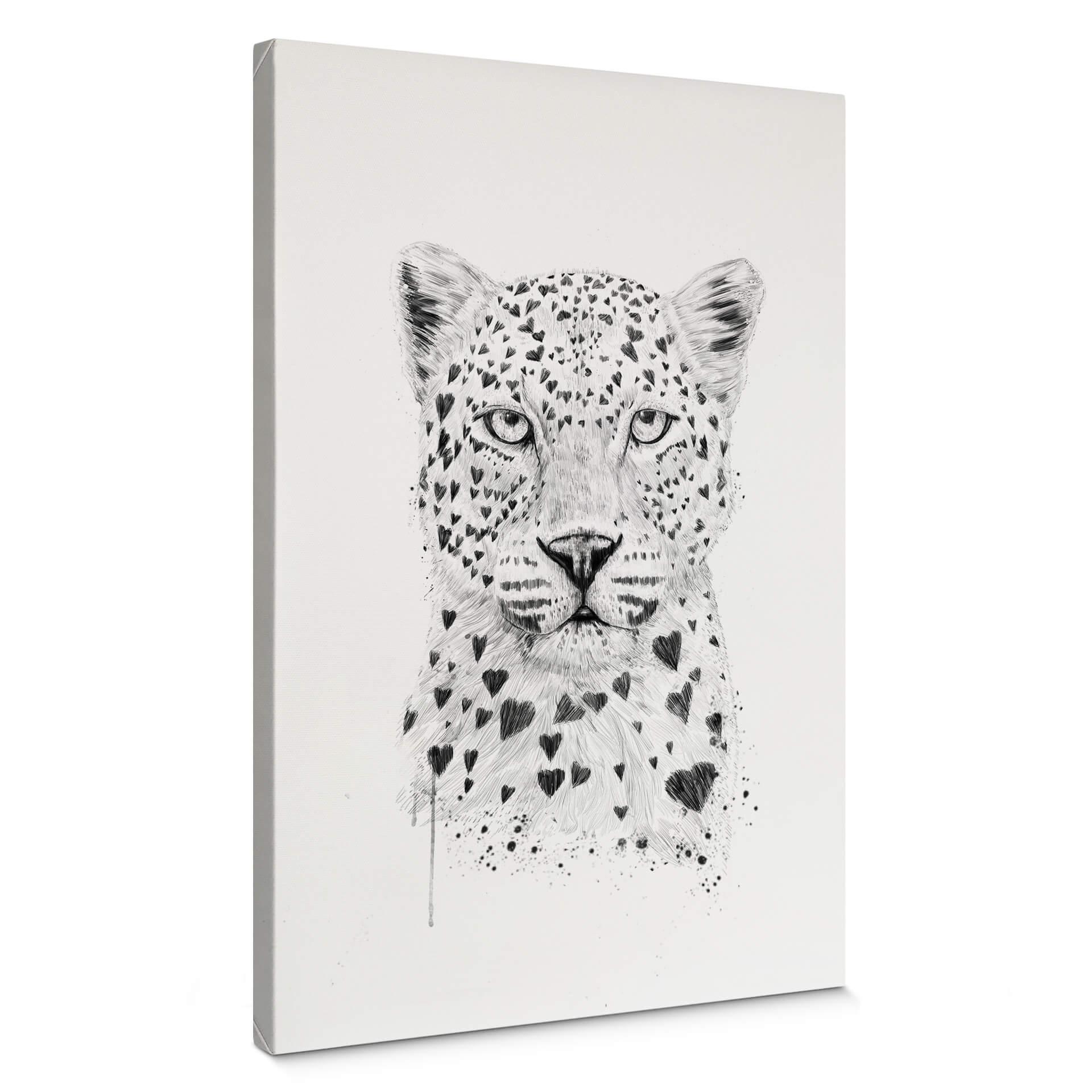 Lienzo Solti - Leopardo cariñoso