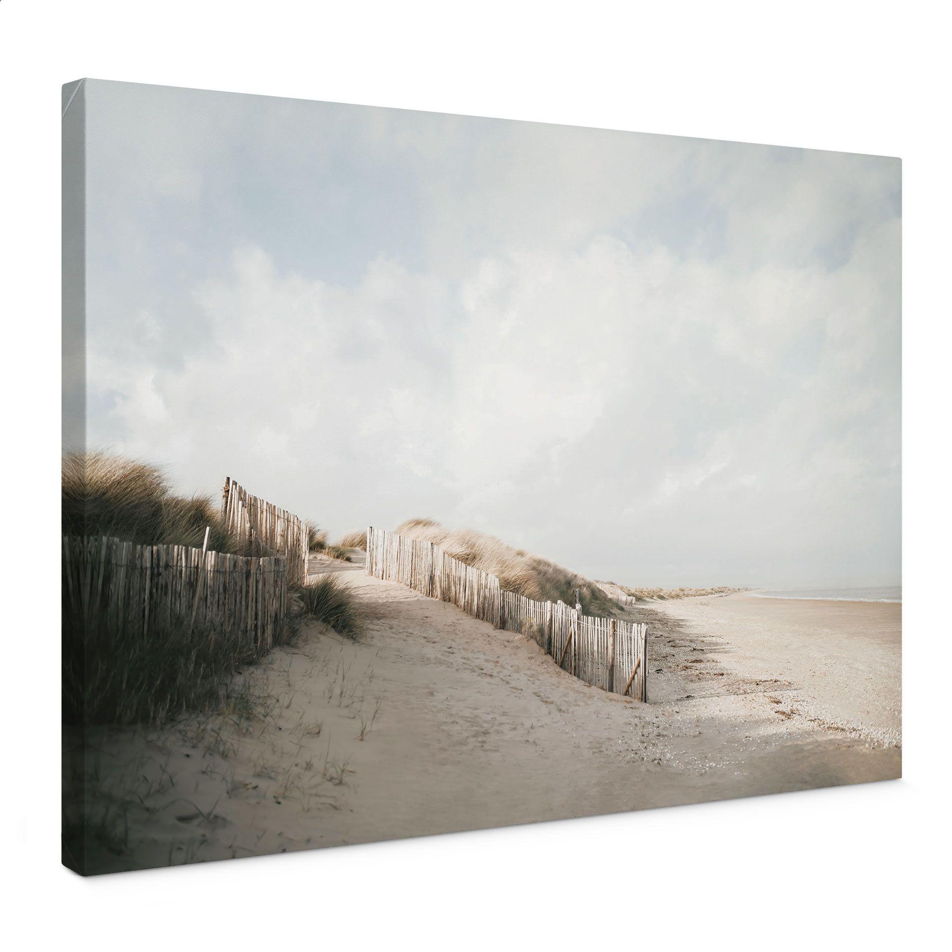 Lienzo Paisaje de dunas en el Mar del Norte - Annie