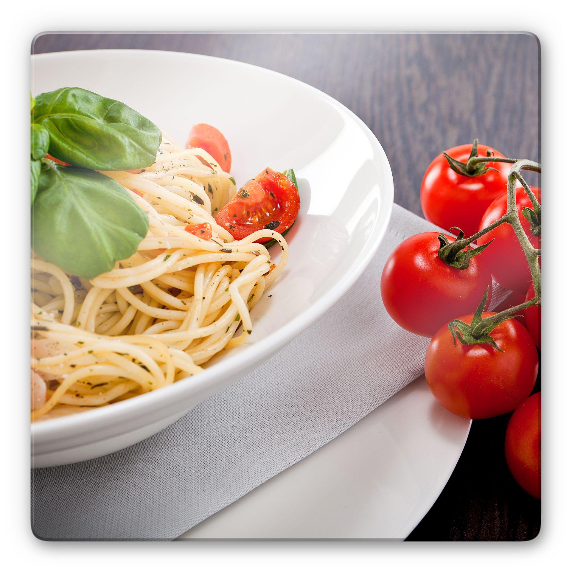 Stampa su vetro Pasta italiana - quadrato